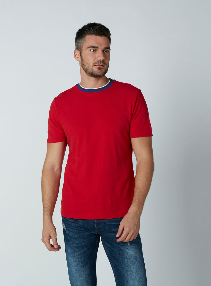 تيشيرت سادة بياقة ضيّقة من لي كوبر-men-clothing-tshirtsandpolos-tshirts-image-4