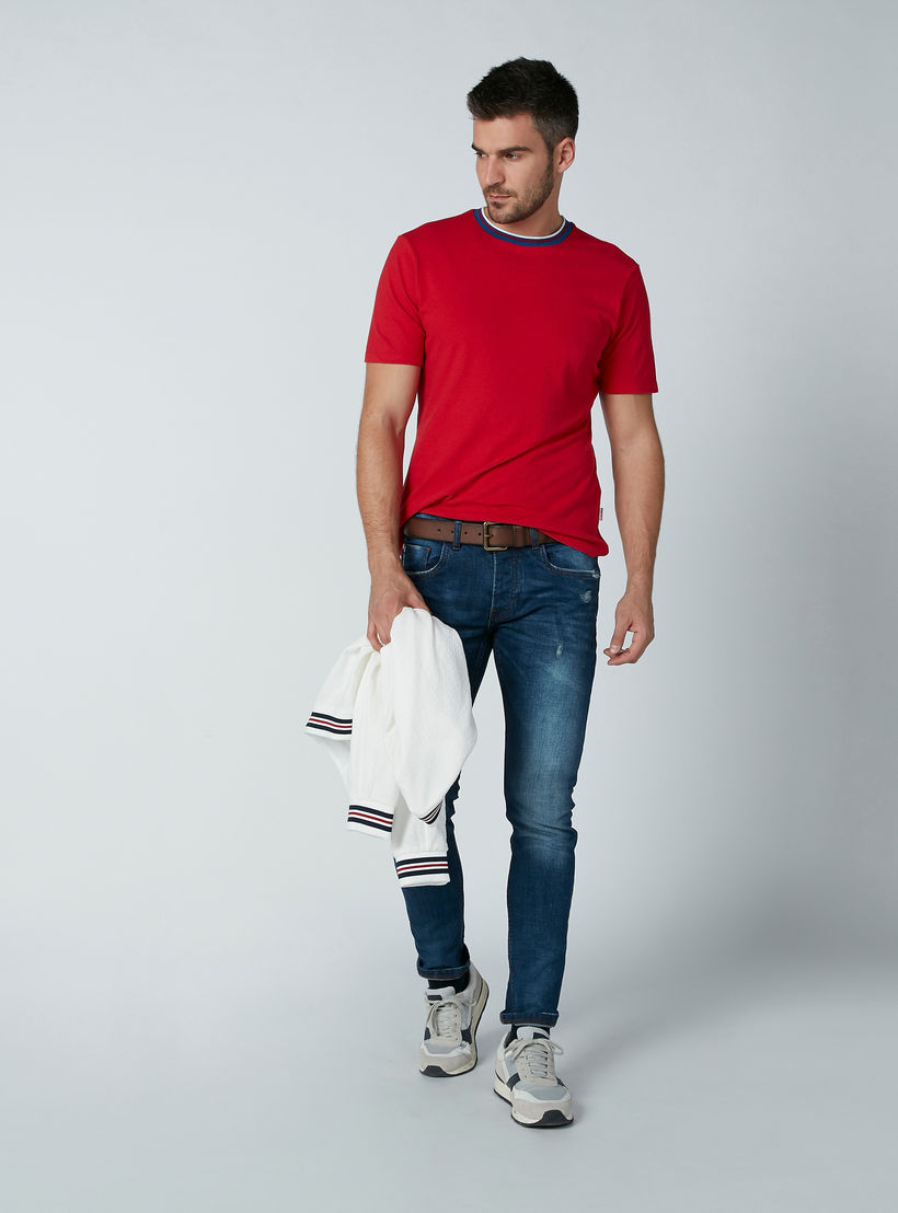 تيشيرت سادة بياقة ضيّقة من لي كوبر-men-clothing-tshirtsandpolos-tshirts-image-3