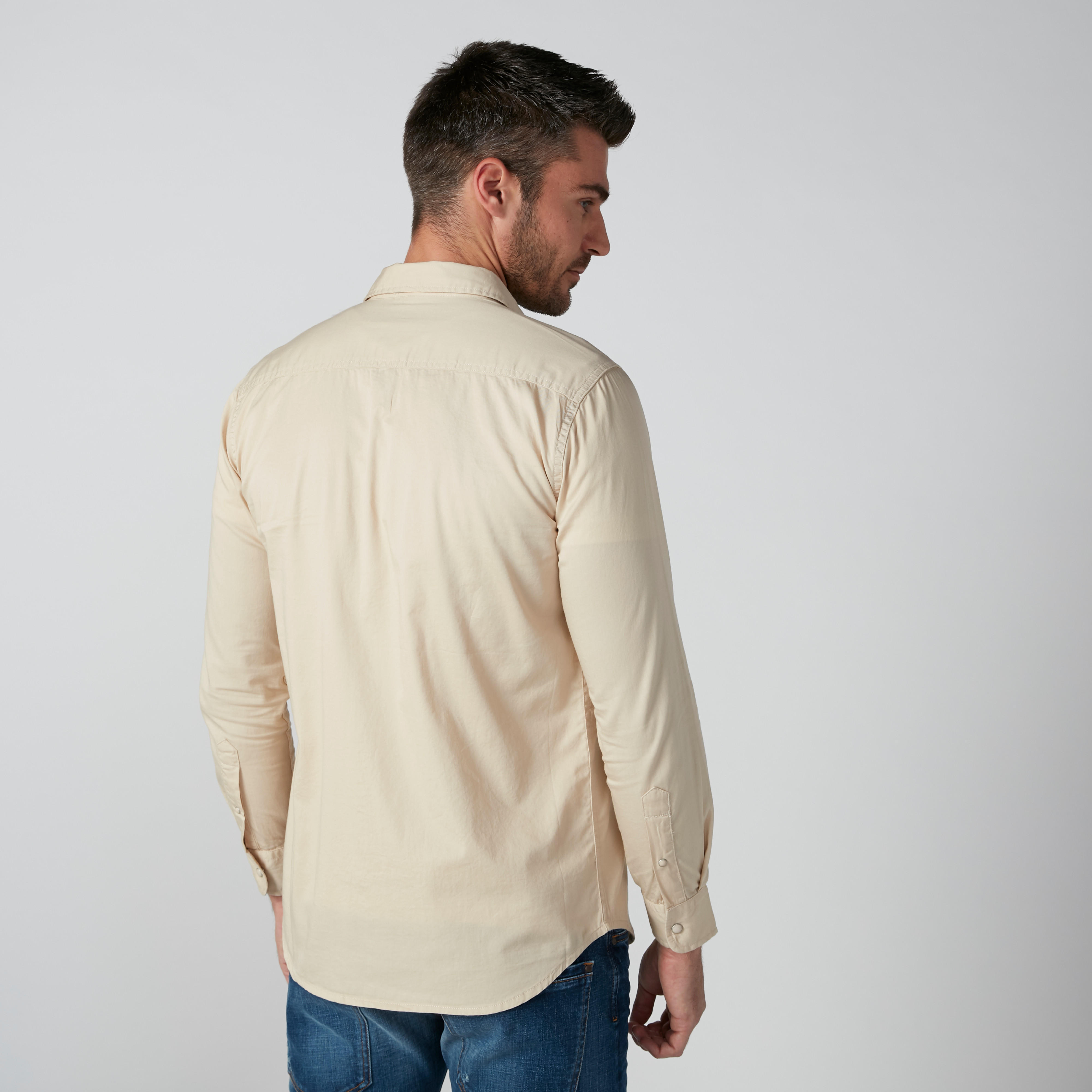 قميص بأكمام طويلة وأزرار وجيوب من لي كوبر-men-clothing-shirts-image-3
