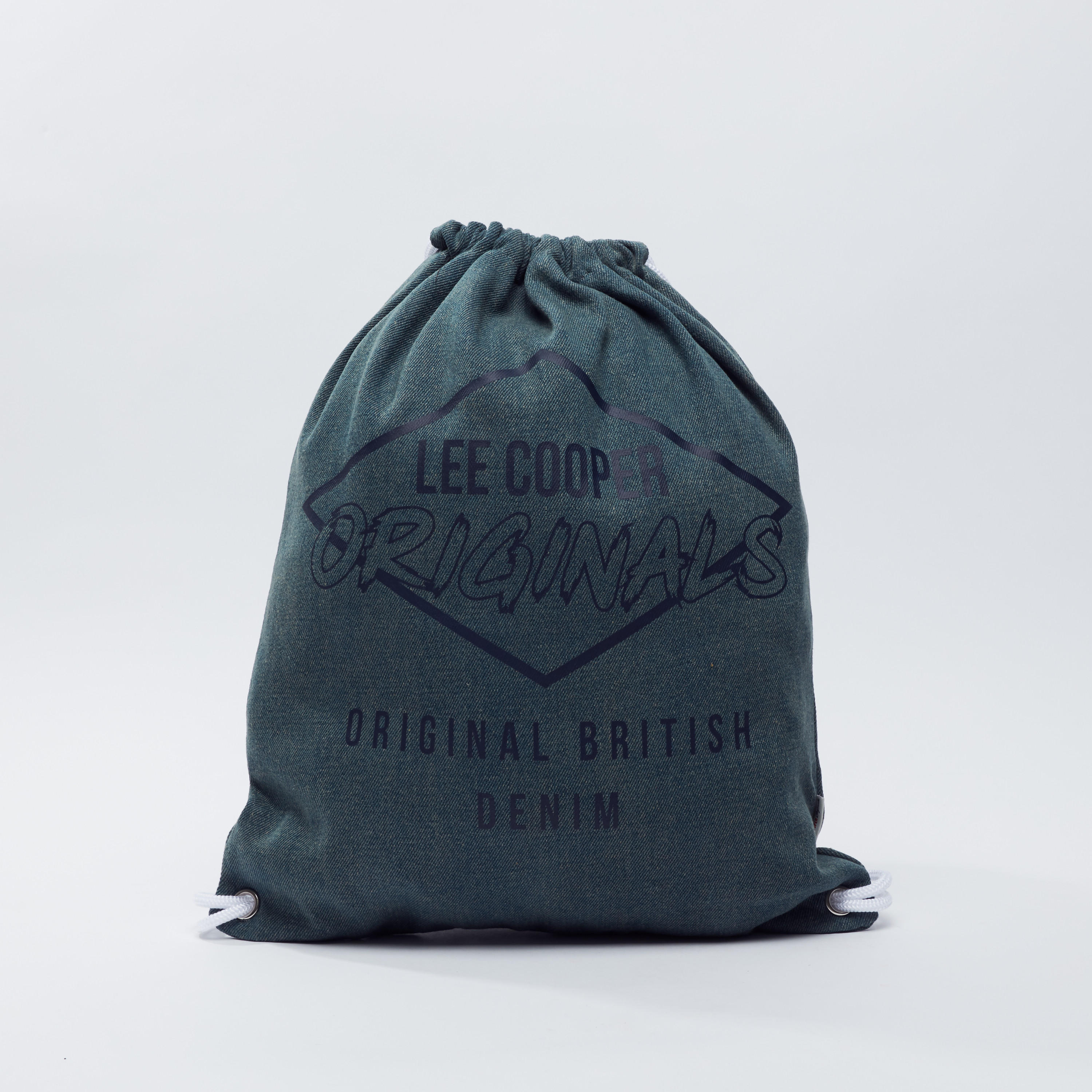 Lee Cooper Printed Backpack with Drawstring Closure-men-bags-image-1