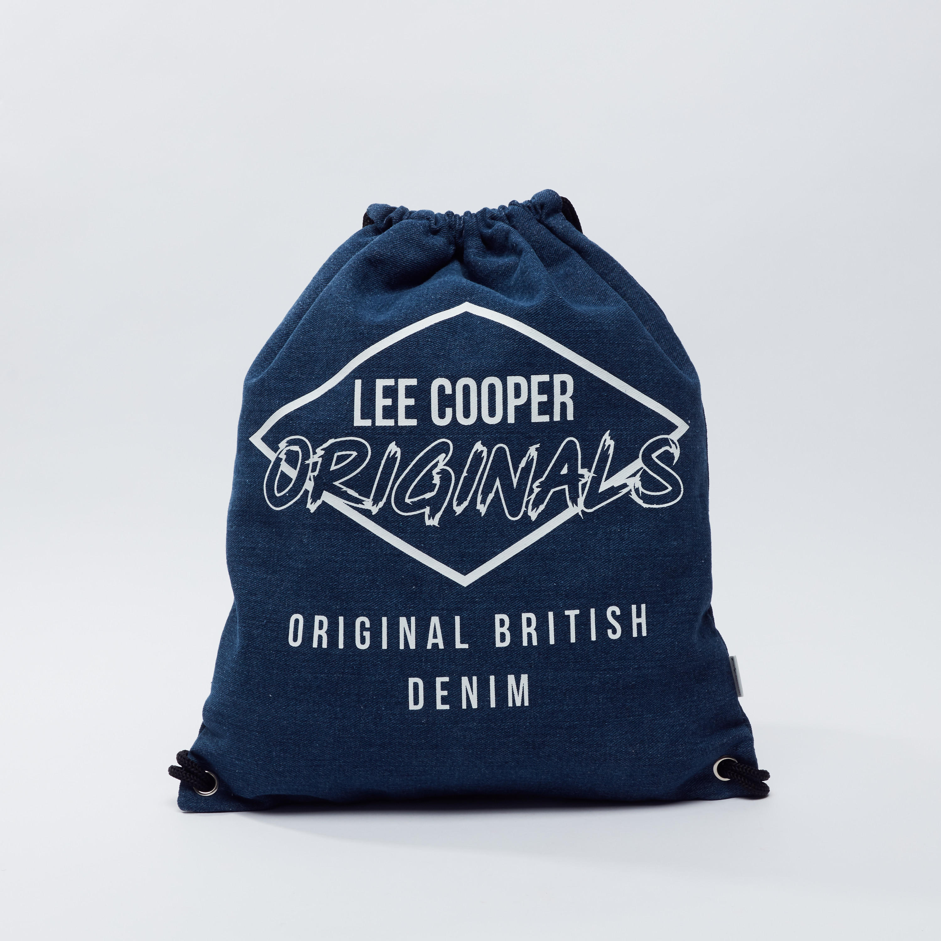 Lee Cooper Printed Backpack with Drawstring Closure-men-bags-image-1