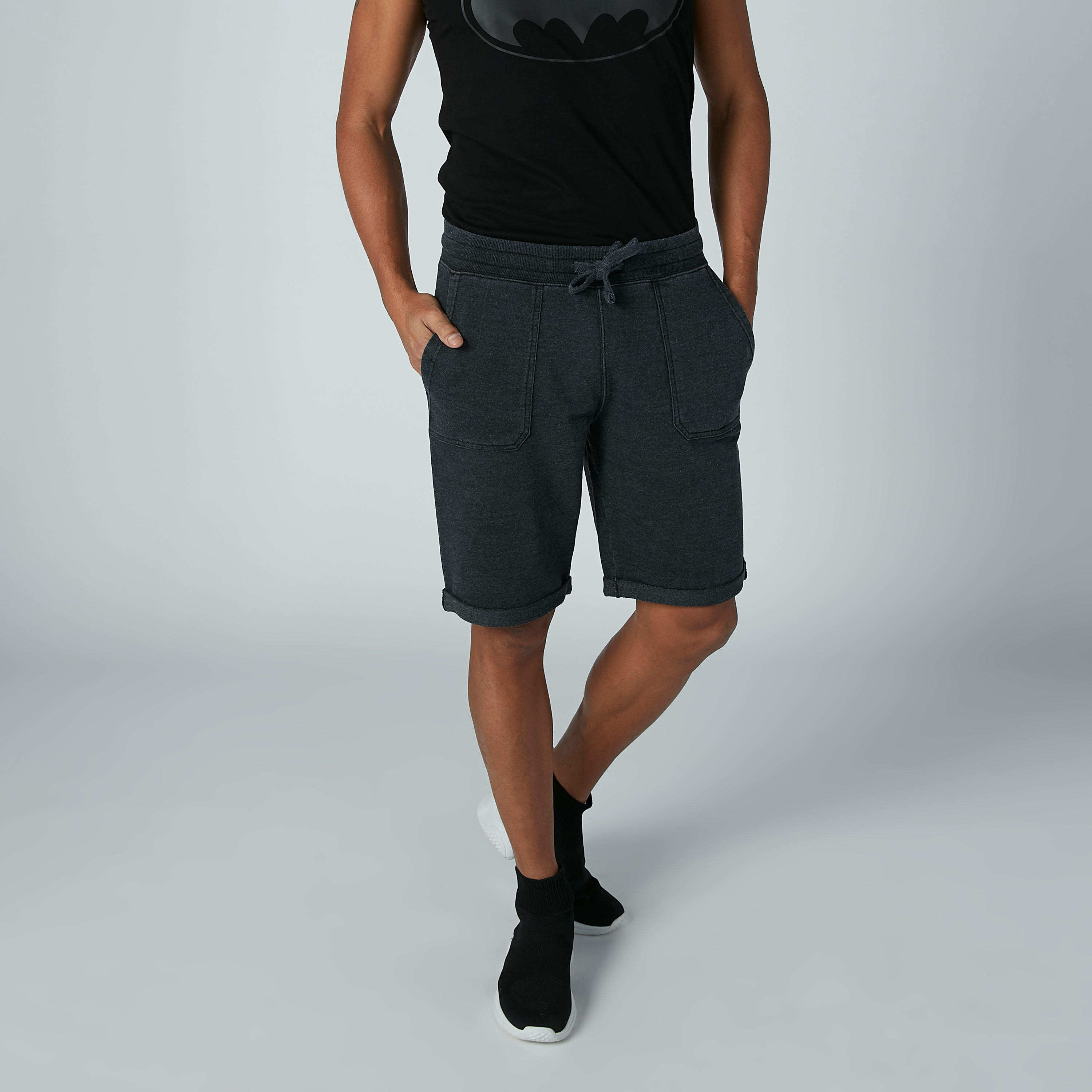 شورت سادة برباط وجيوب من لي كوبر-men-clothing-bottoms-shorts-image-4