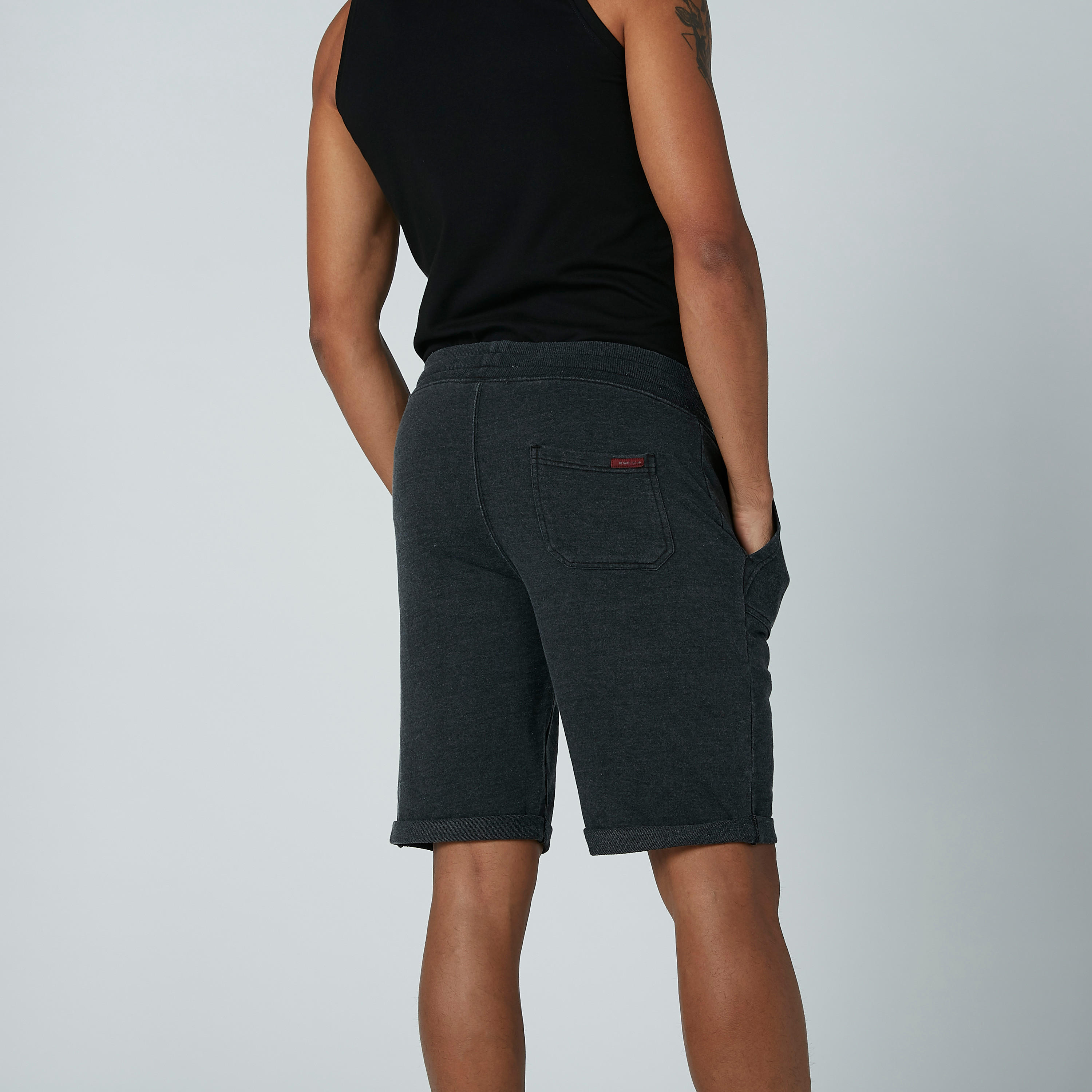 شورت سادة برباط وجيوب من لي كوبر-men-clothing-bottoms-shorts-image-5