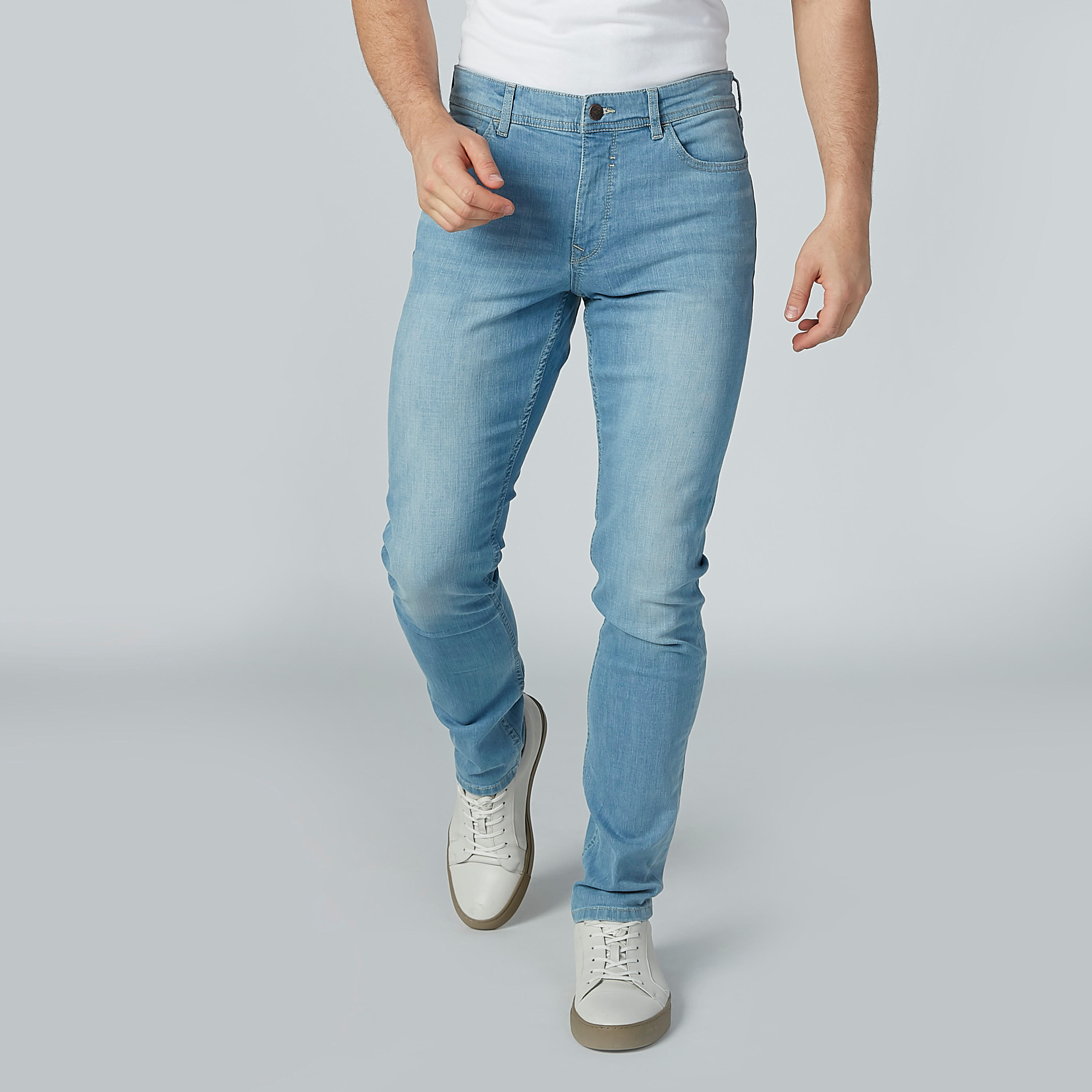 بنطال جيز طويل بجيوب وحلقات للحزام من لي كوبر-men-clothing-bottoms-jeans-image-4