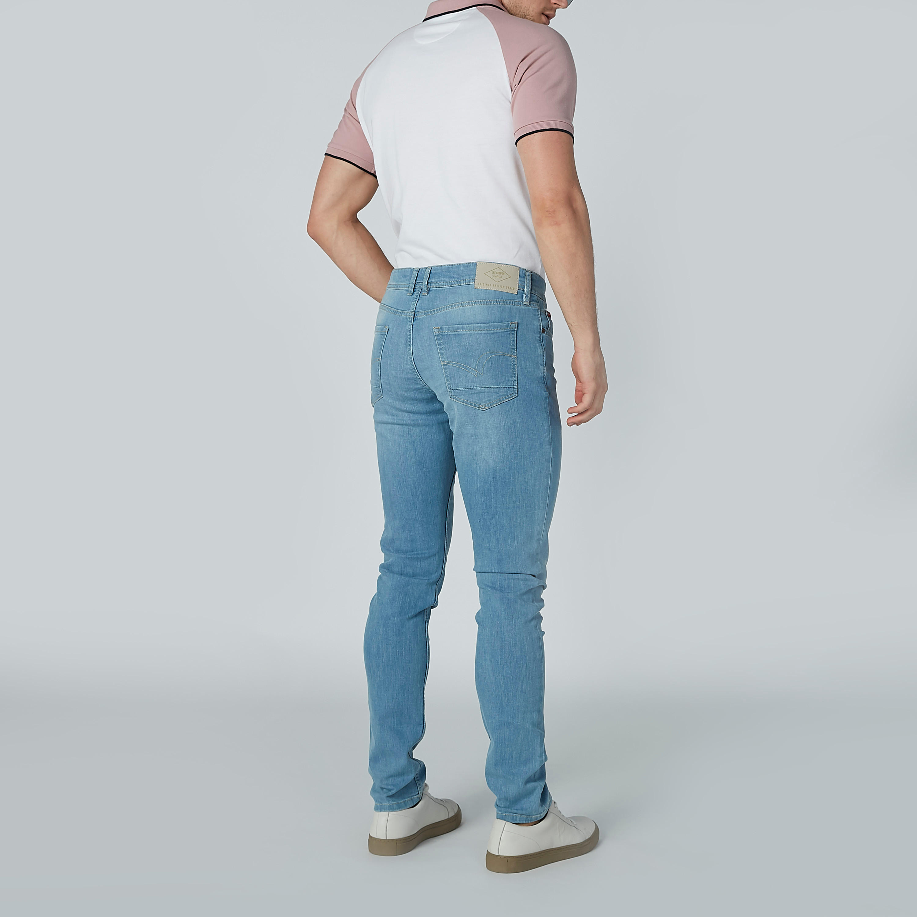 بنطال جيز طويل بجيوب وحلقات للحزام من لي كوبر-men-clothing-bottoms-jeans-image-5