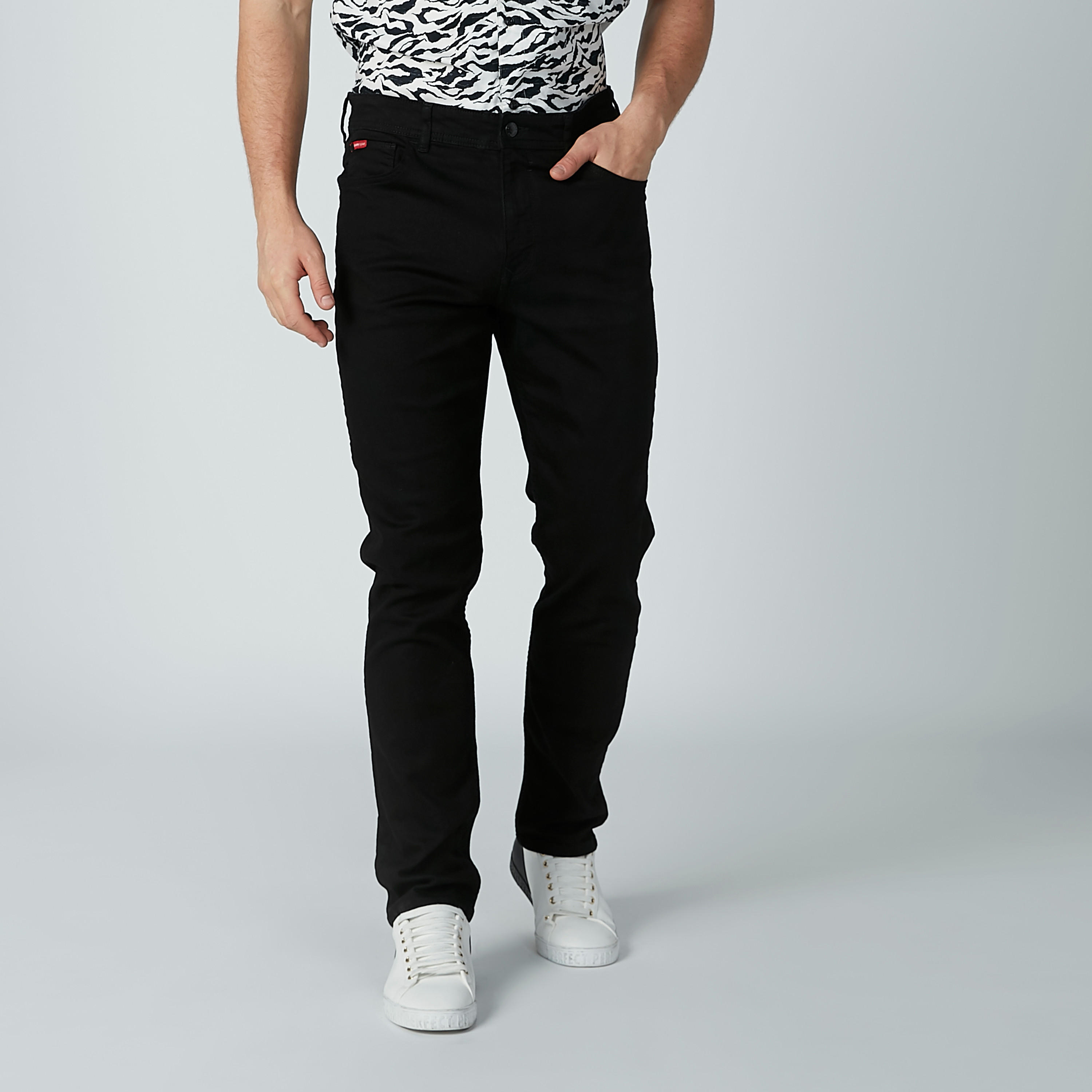 بنطال جينز بجيوب وحلقات للحزام من لي كوبر-men-clothing-bottoms-jeans-image-4