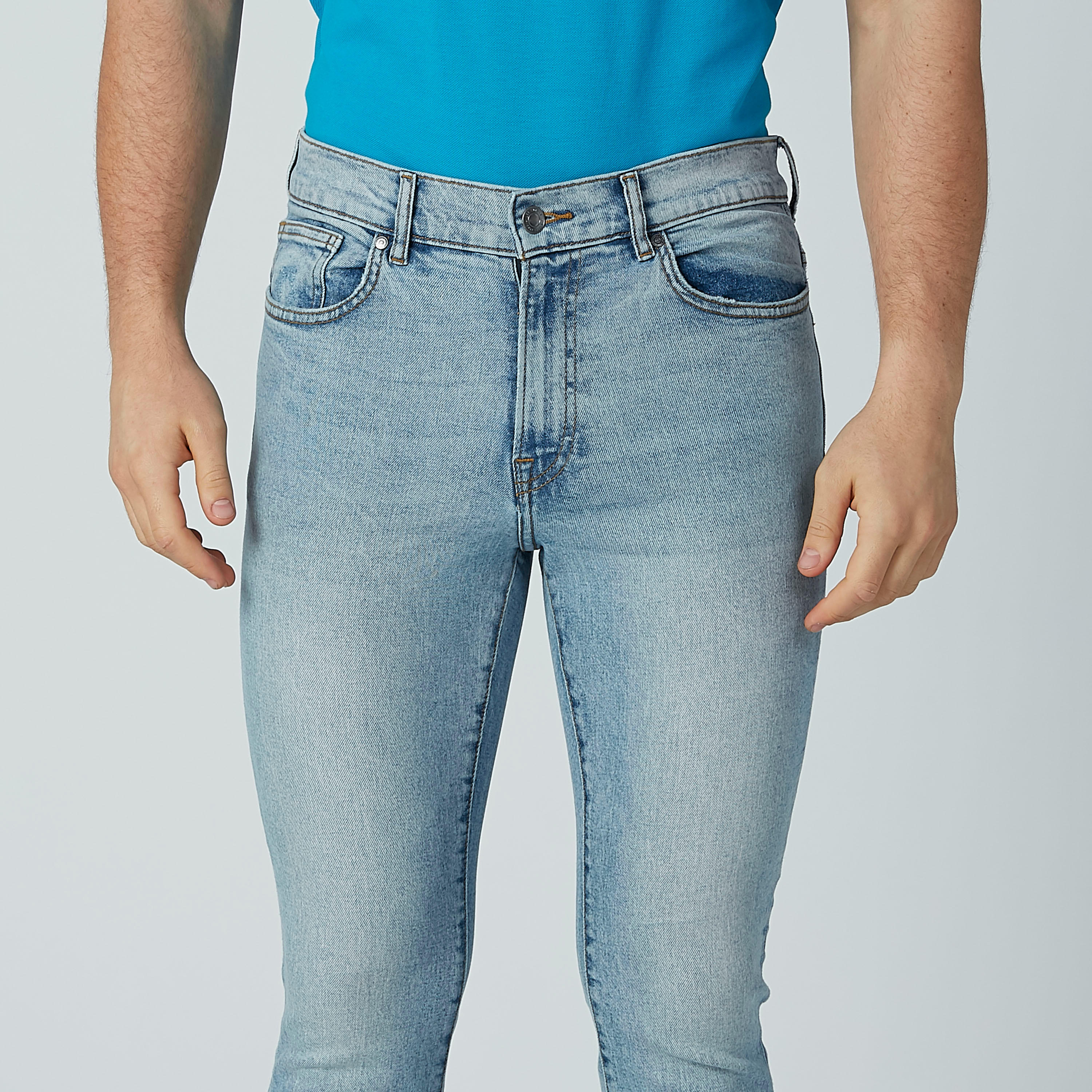 بنطال جينز بسحّاب إغلاق وجيوب من آيكونيك-men-clothing-bottoms-jeans-image-3