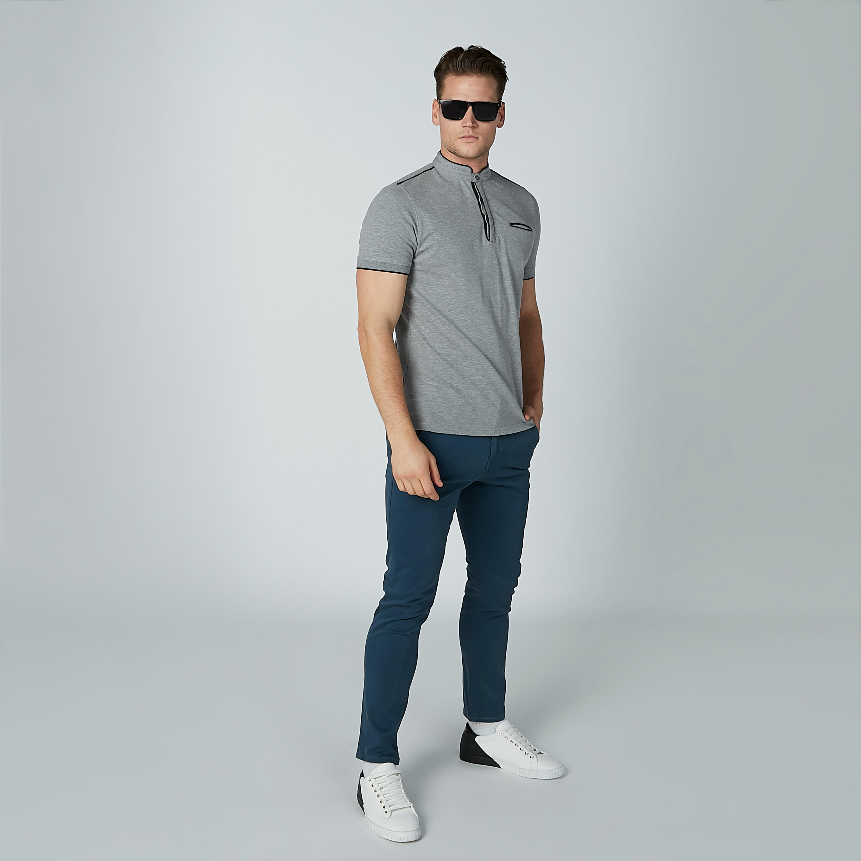 بنطال شينو سادة بجيوب من لي كوبر-men-clothing-bottoms-trousersandchinos-trousers-image-1