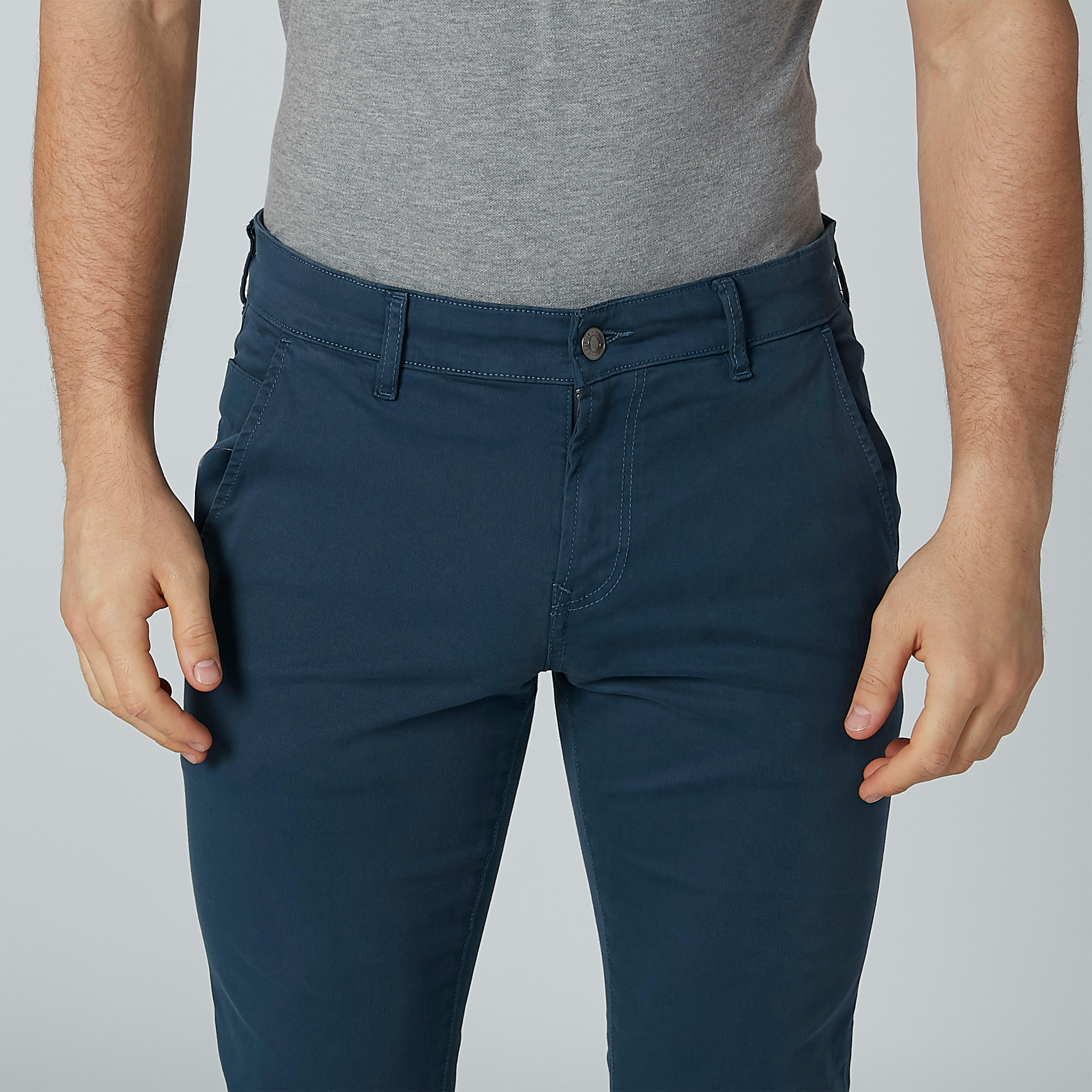 بنطال شينو سادة بجيوب من لي كوبر-men-clothing-bottoms-trousersandchinos-trousers-image-3