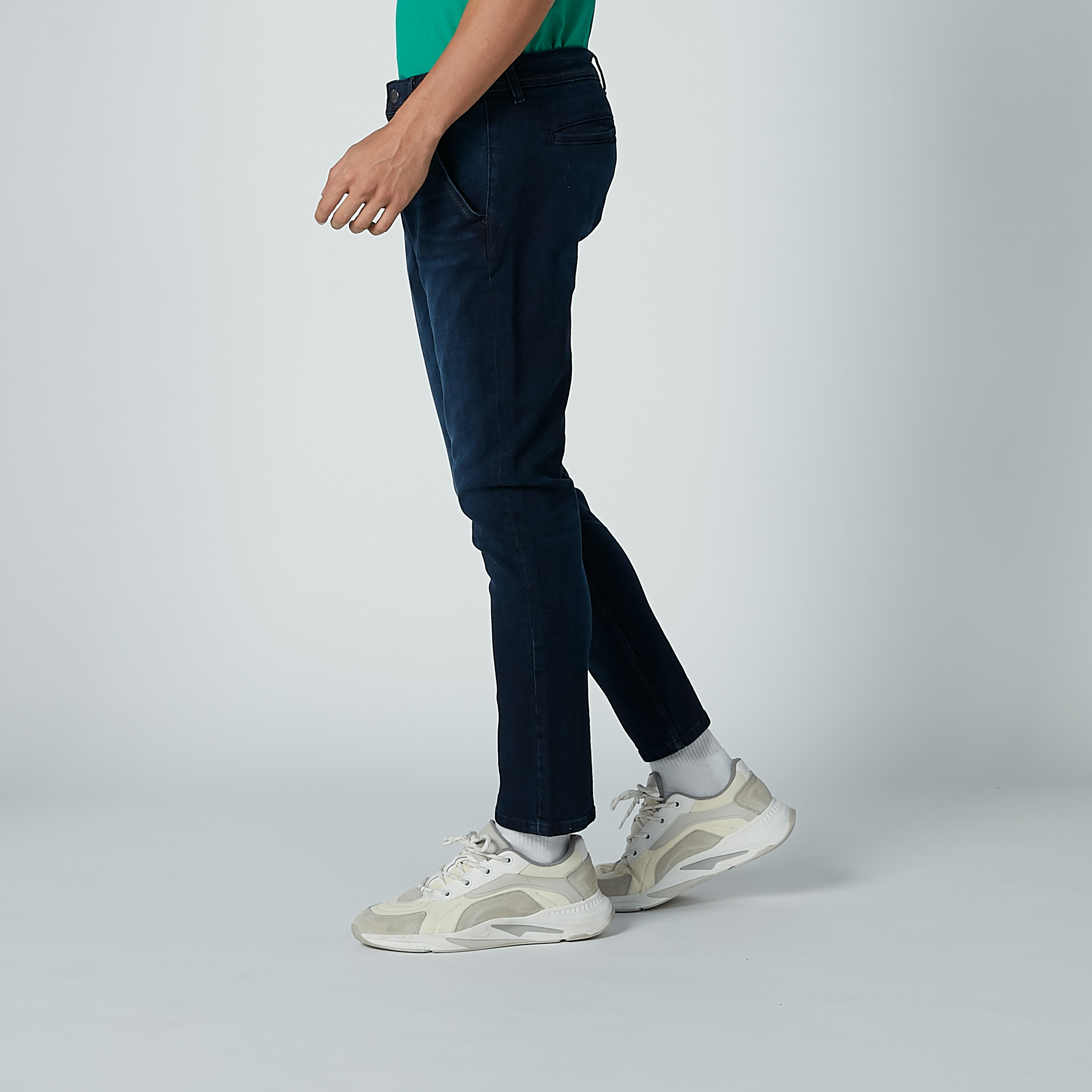 بنطال جينز سادة بسحّاب إغلاق وجيوب من لي كوبر-men-clothing-bottoms-jeans-image-4