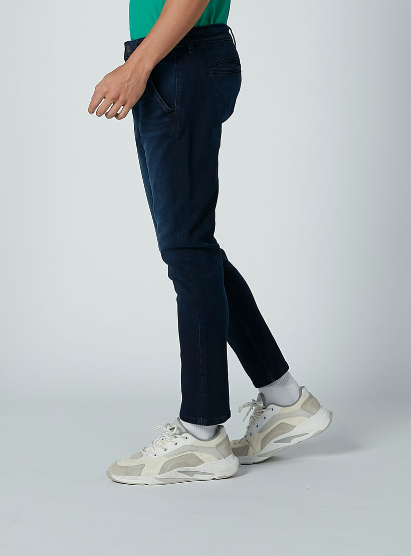بنطال جينز سادة بسحّاب إغلاق وجيوب من لي كوبر-men-clothing-bottoms-jeans-image-4