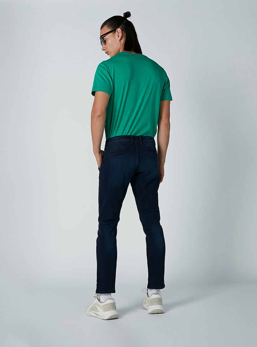 بنطال جينز سادة بسحّاب إغلاق وجيوب من لي كوبر-men-clothing-bottoms-jeans-image-5