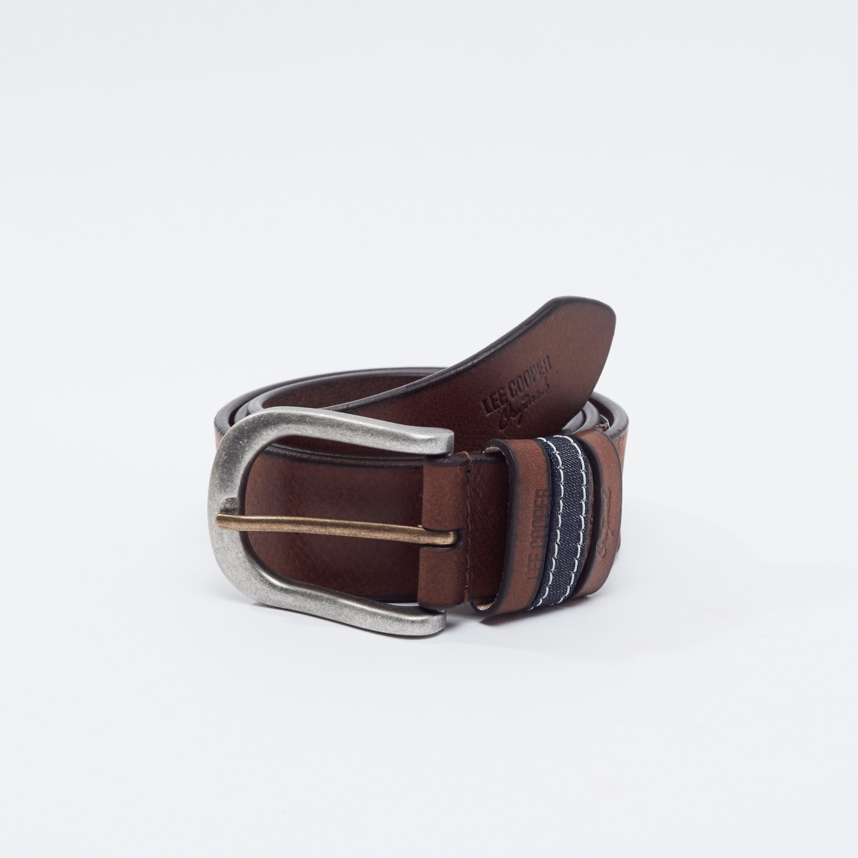 Lee Cooper Plain Belt with Pin Buckle-men-beltsandwallets-belts-image-1