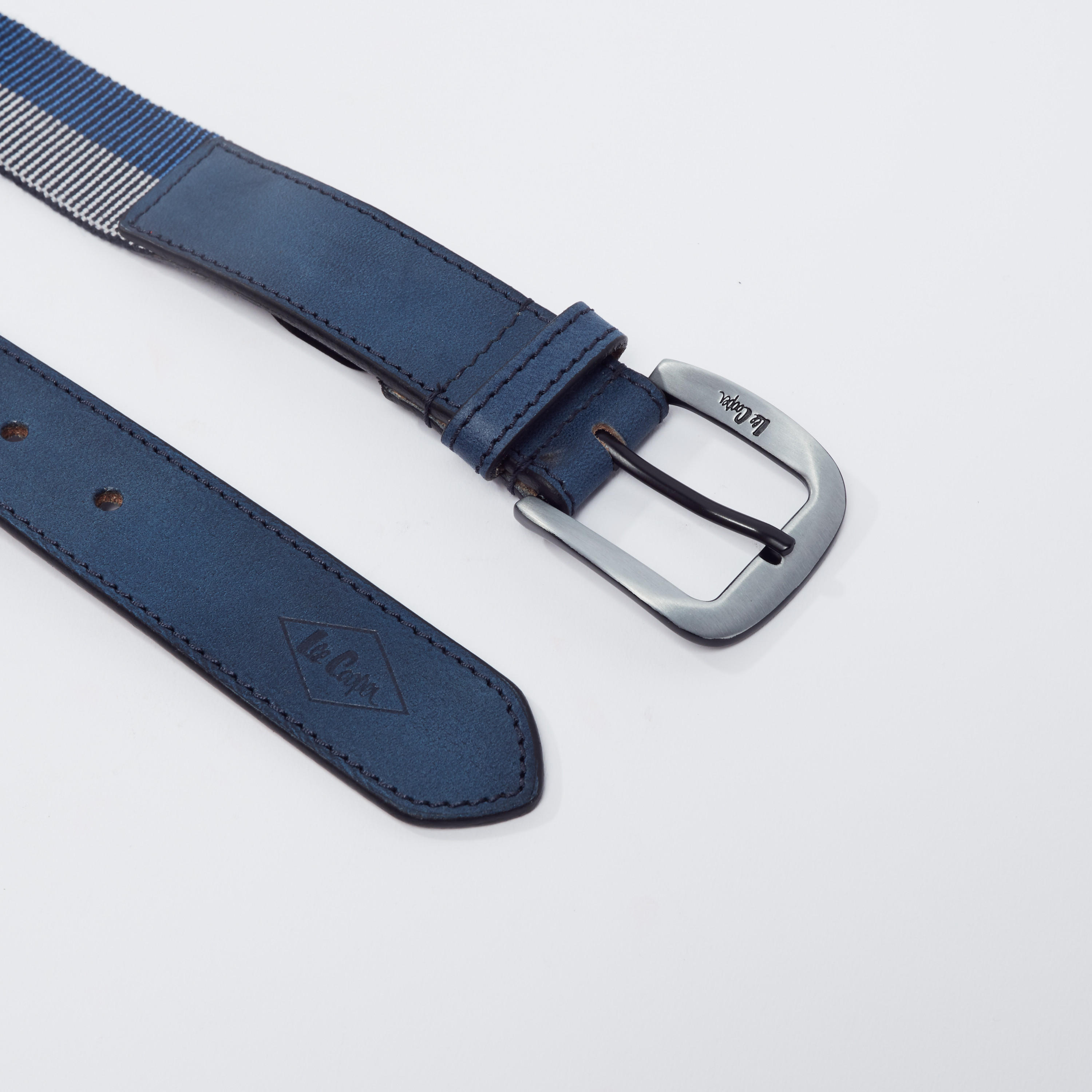 Lee Cooper Textured Belt with Pin Buckle-men-beltsandwallets-belts-image-3