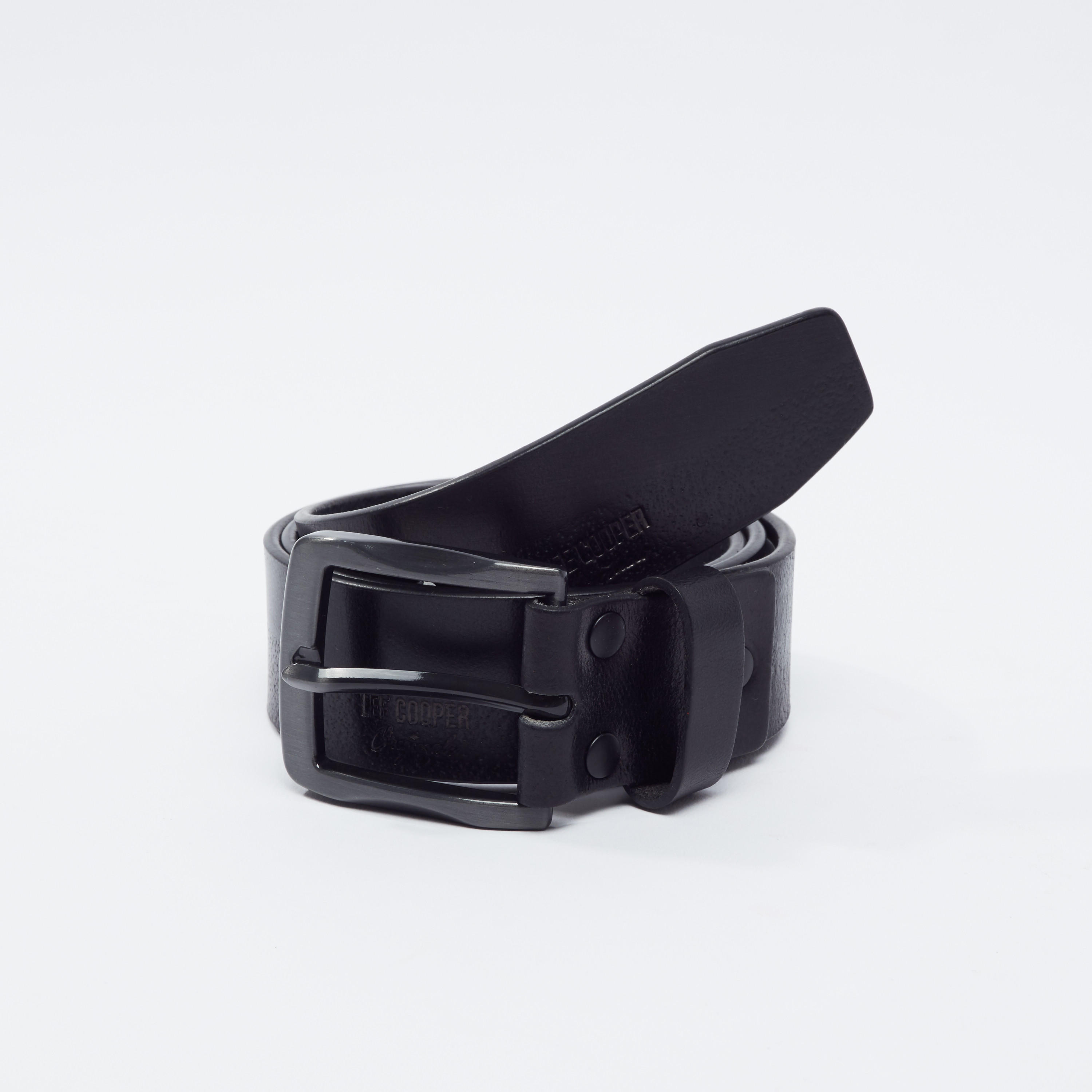 حزام سادة بإبزيم دبوس من لي كوبر-men-beltsandwallets-belts-image-1