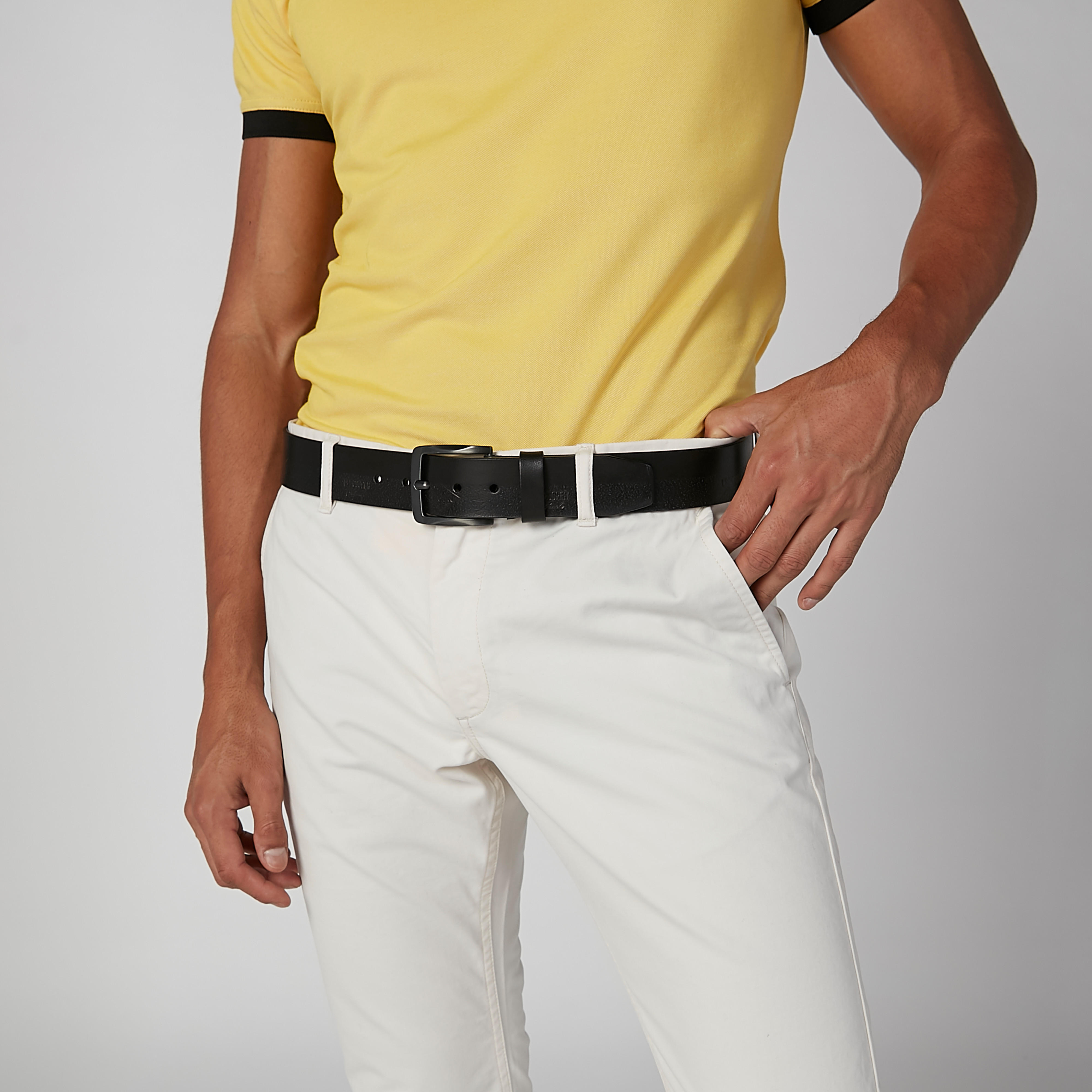 حزام سادة بإبزيم دبوس من لي كوبر-men-beltsandwallets-belts-image-2