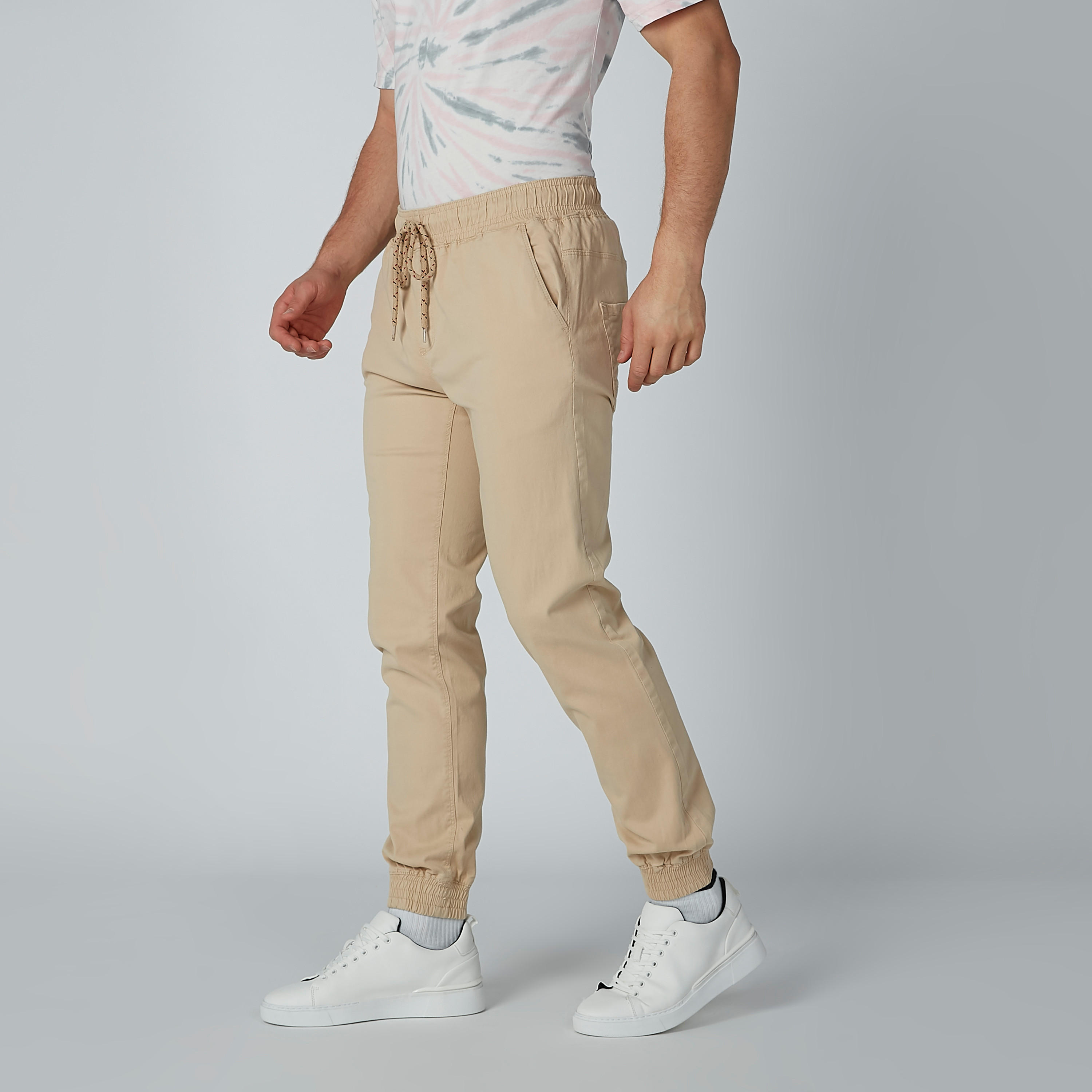 بنطال طويل بجيوب ورباط من لي كوبر-men-clothing-bottoms-trousersandchinos-trousers-image-1