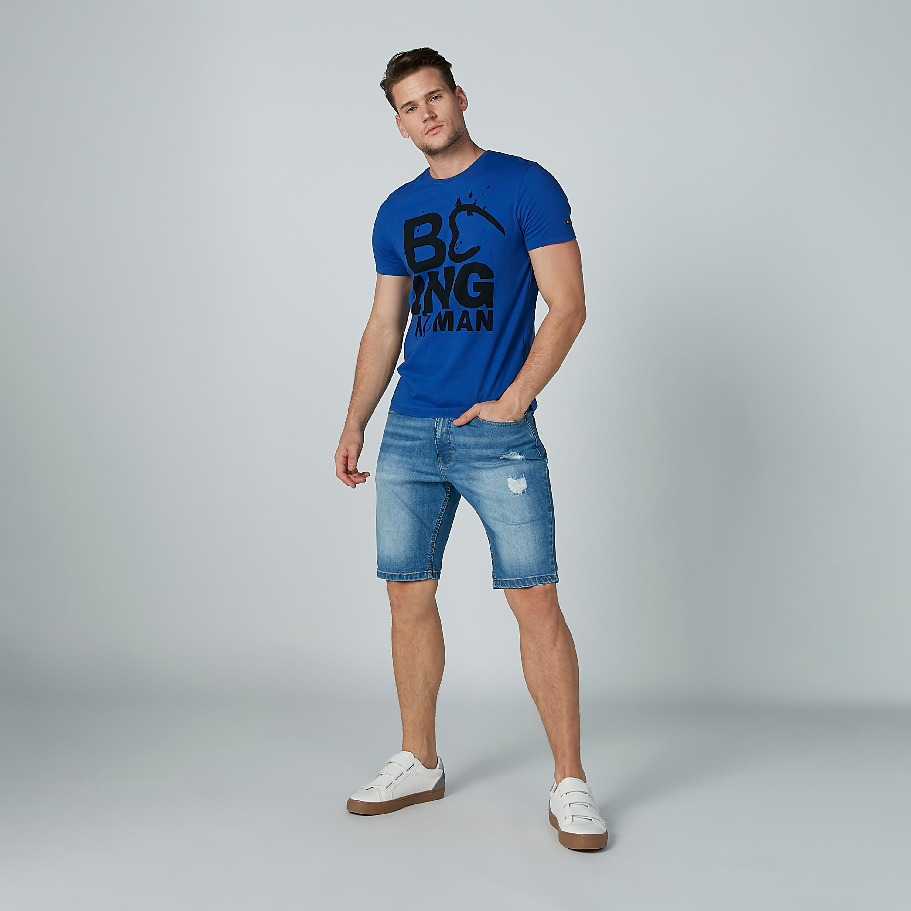 شورت ممزّق بجيوب من لي كوبر-men-clothing-bottoms-shorts-image-2