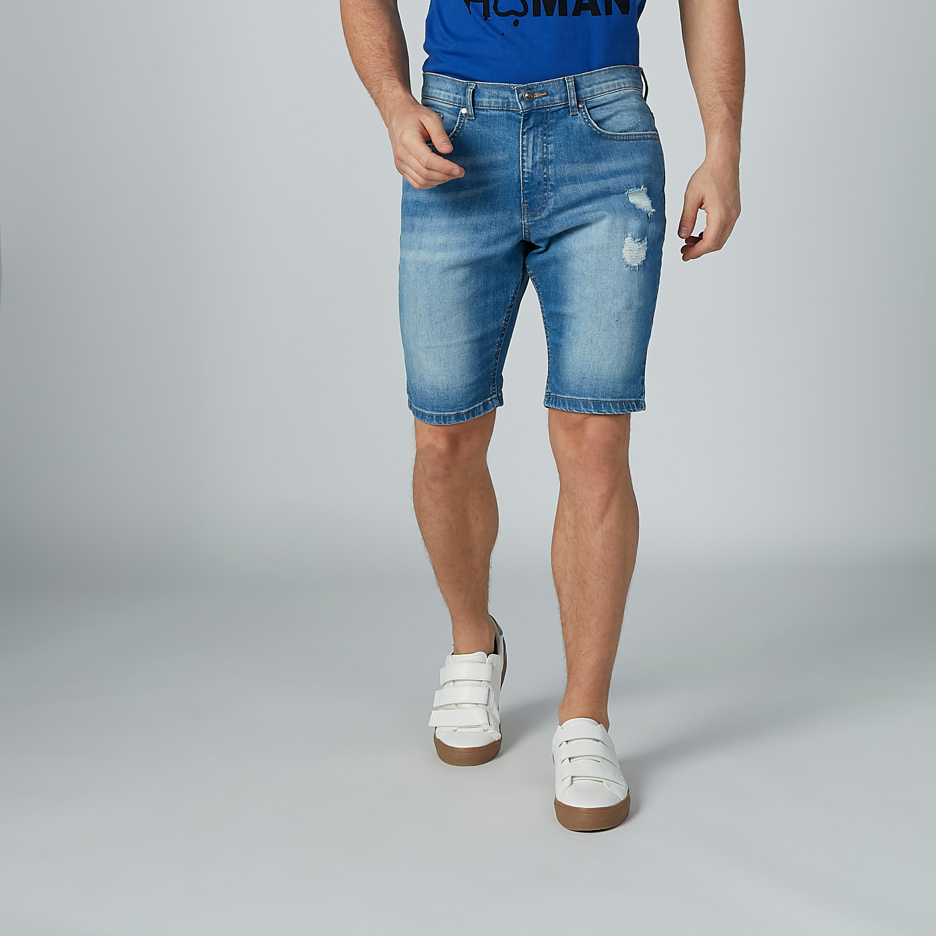 شورت ممزّق بجيوب من لي كوبر-men-clothing-bottoms-shorts-image-3
