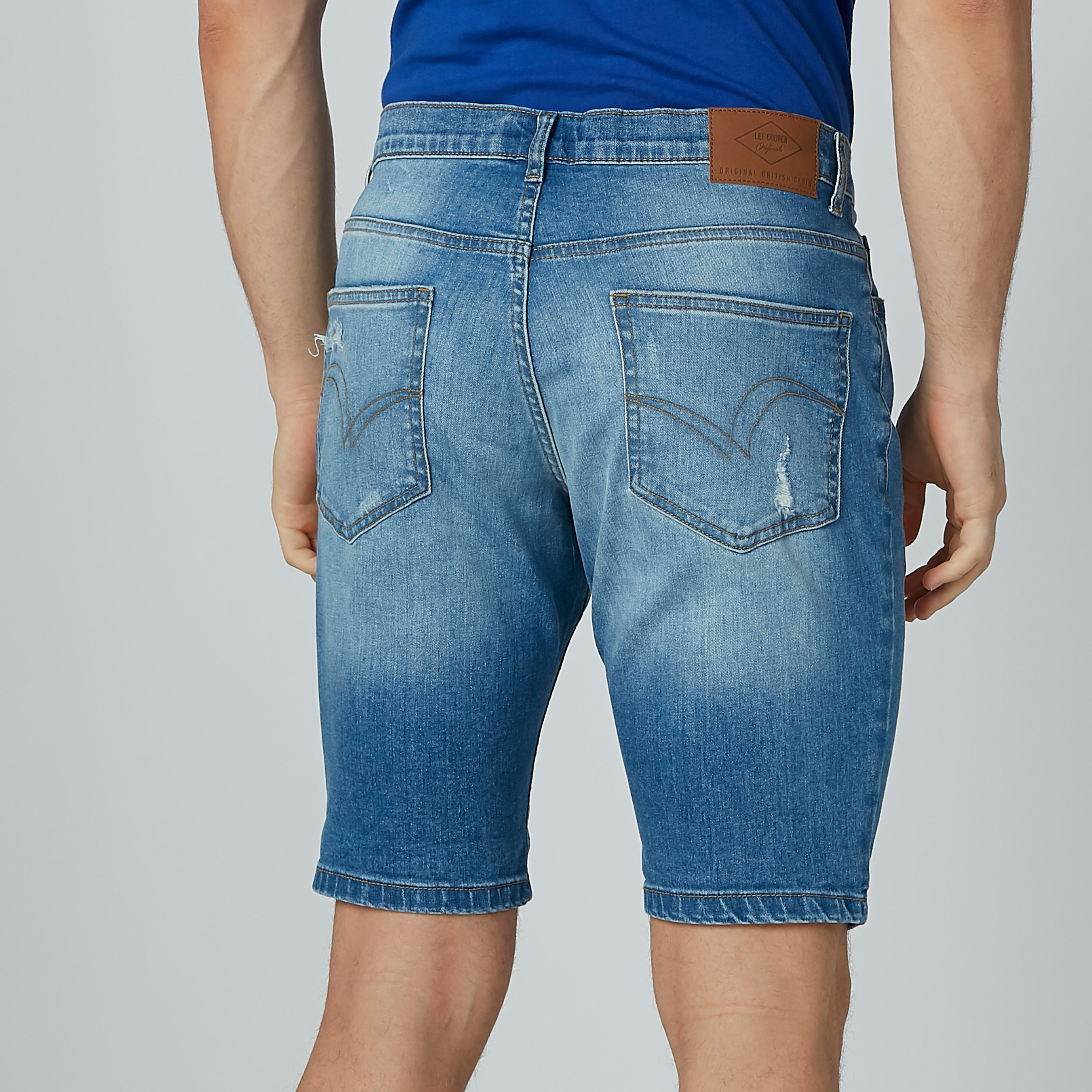 شورت ممزّق بجيوب من لي كوبر-men-clothing-bottoms-shorts-image-5