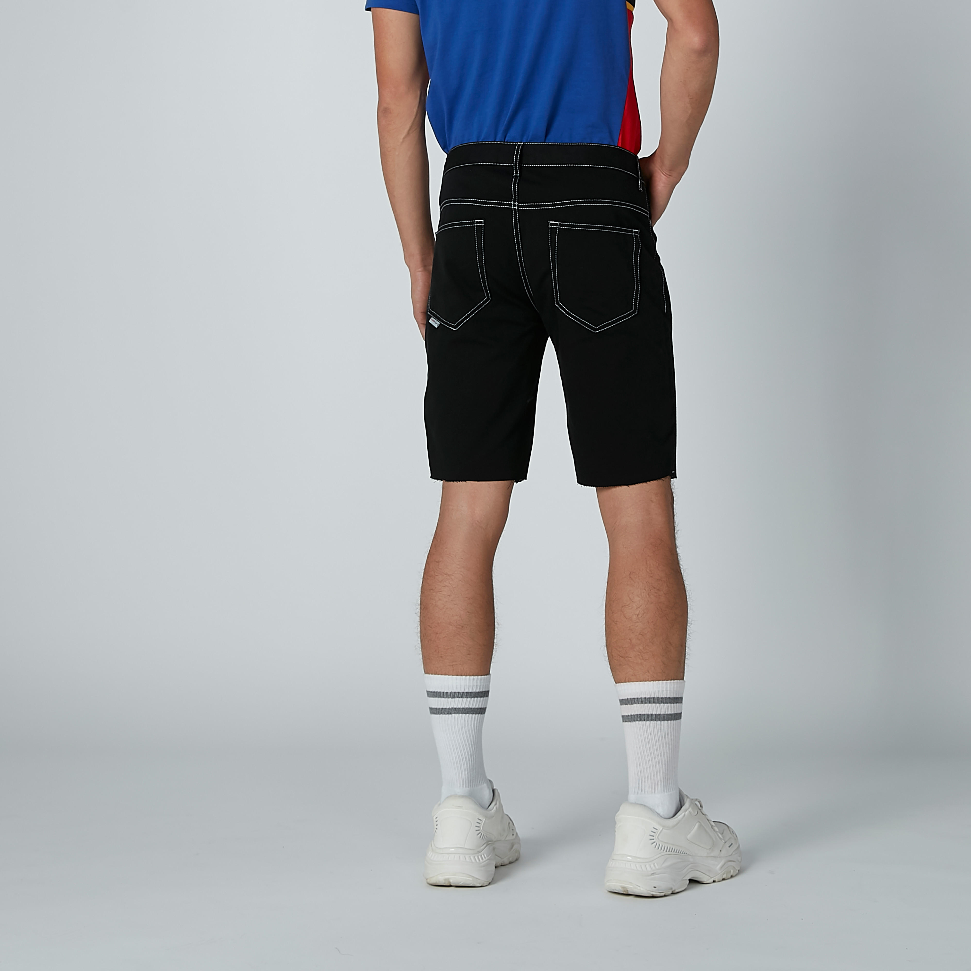 Lee Cooper Stitch Detail Shorts with Pockets-men-clothing-bottoms-shorts-image-4