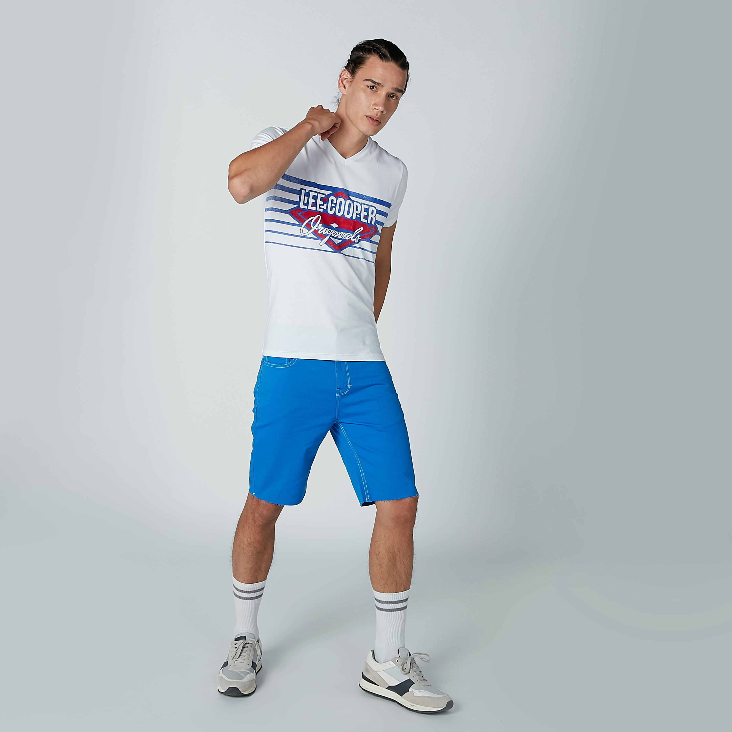 شورت سادة بجيوب من لي كوبر-men-clothing-bottoms-shorts-image-3
