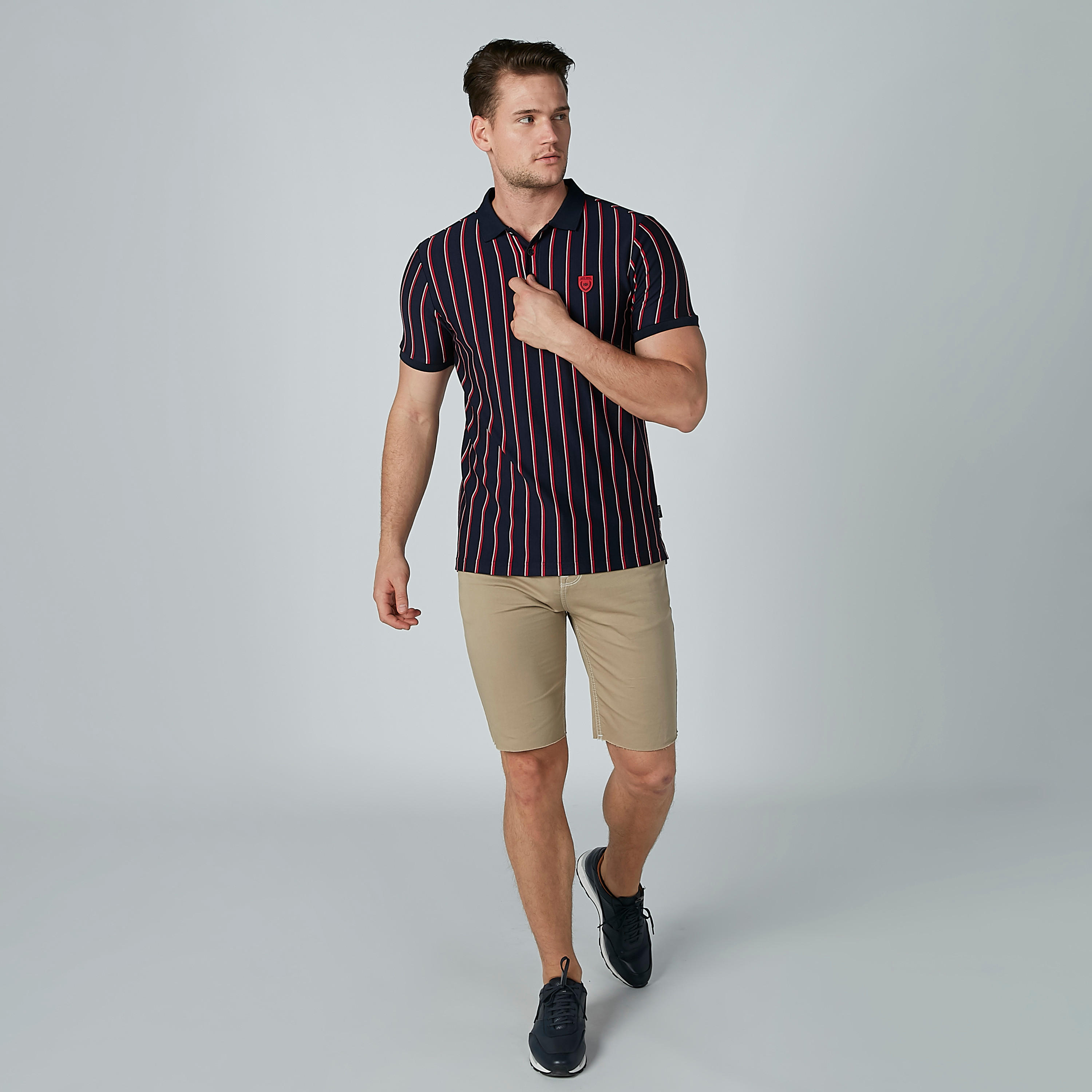 شورت سادة بجيوب من لي كوبر-men-clothing-bottoms-shorts-image-2