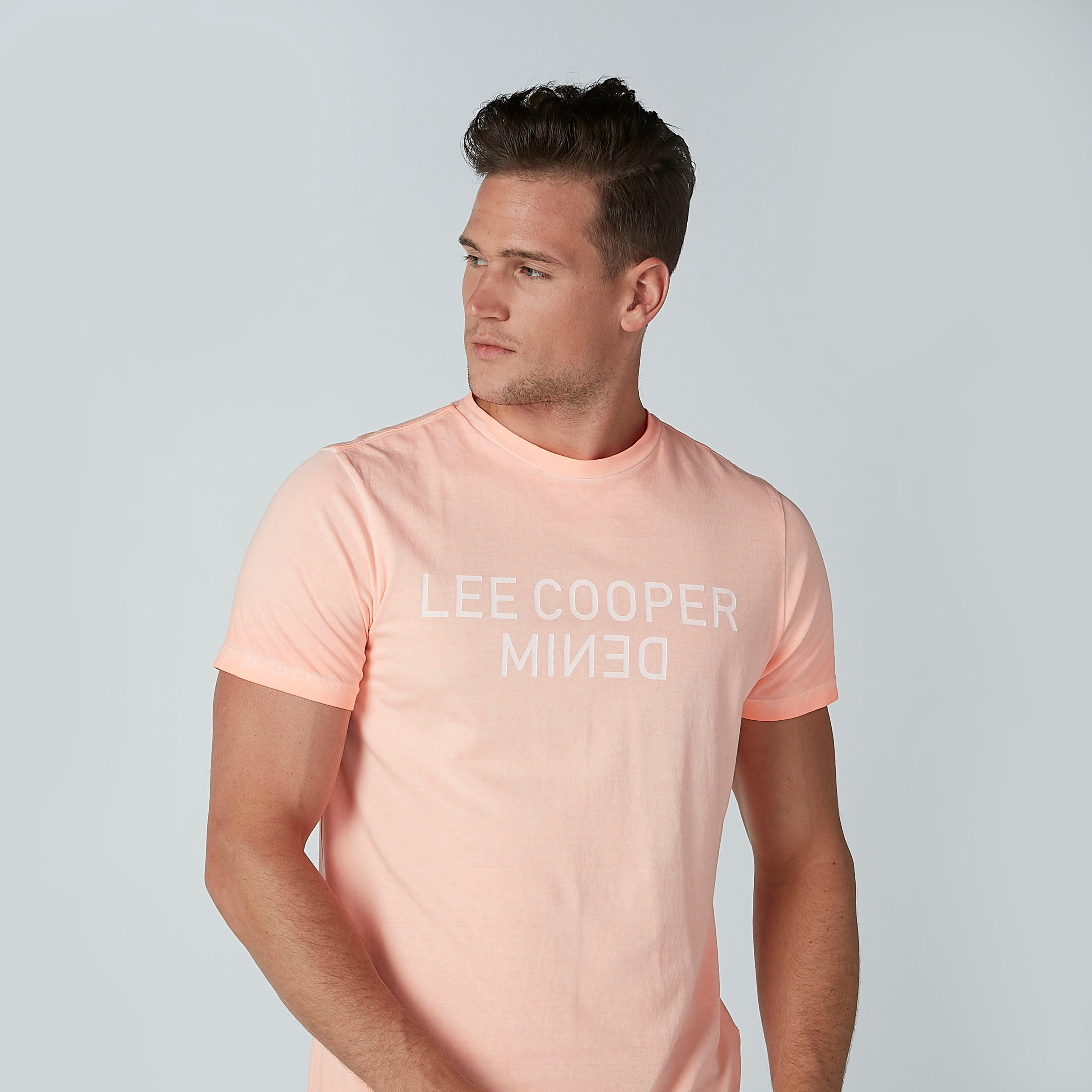 Lee Cooper Printed T-shirt with Round Neck and Short Sleeves-men-clothing-tshirtsandpolos-tshirts-image-3