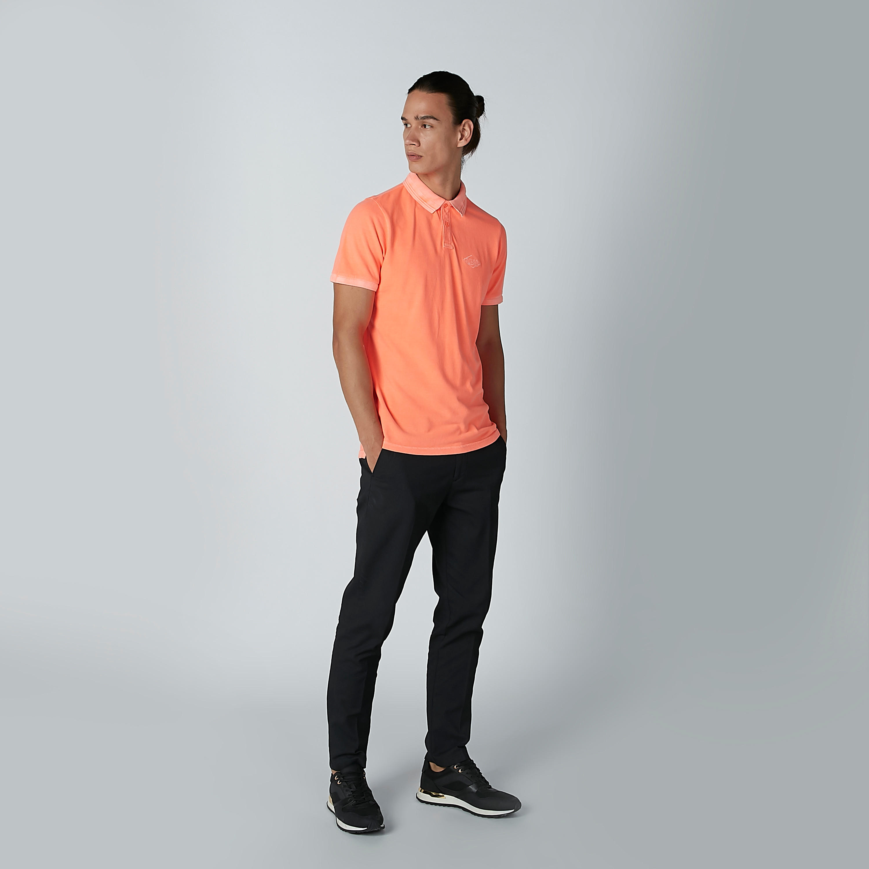 تيشيرت سادة بياقة بولو وأكمام قصيرة-men-clothing-tshirtsandpolos-polos-image-2