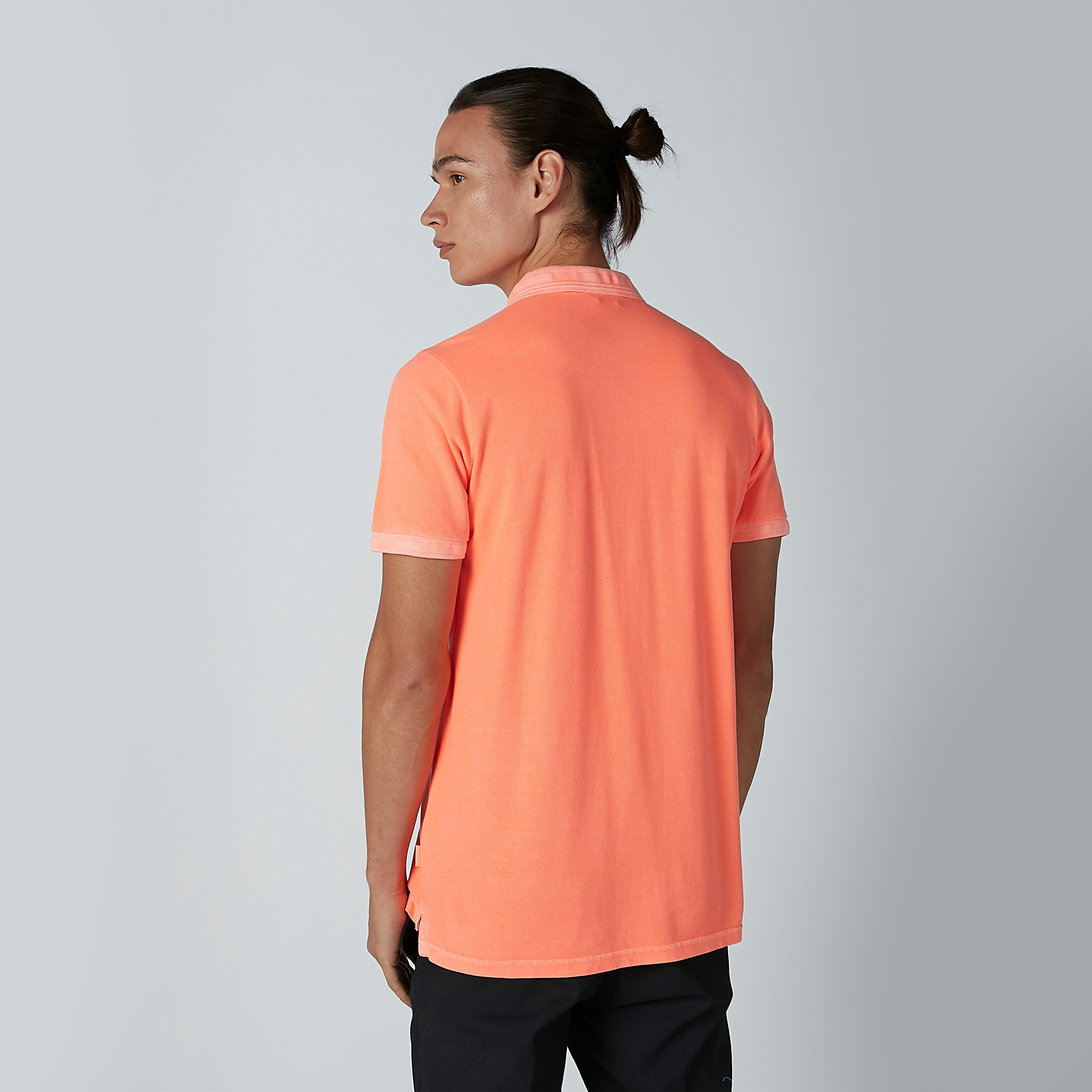 تيشيرت سادة بياقة بولو وأكمام قصيرة-men-clothing-tshirtsandpolos-polos-image-3