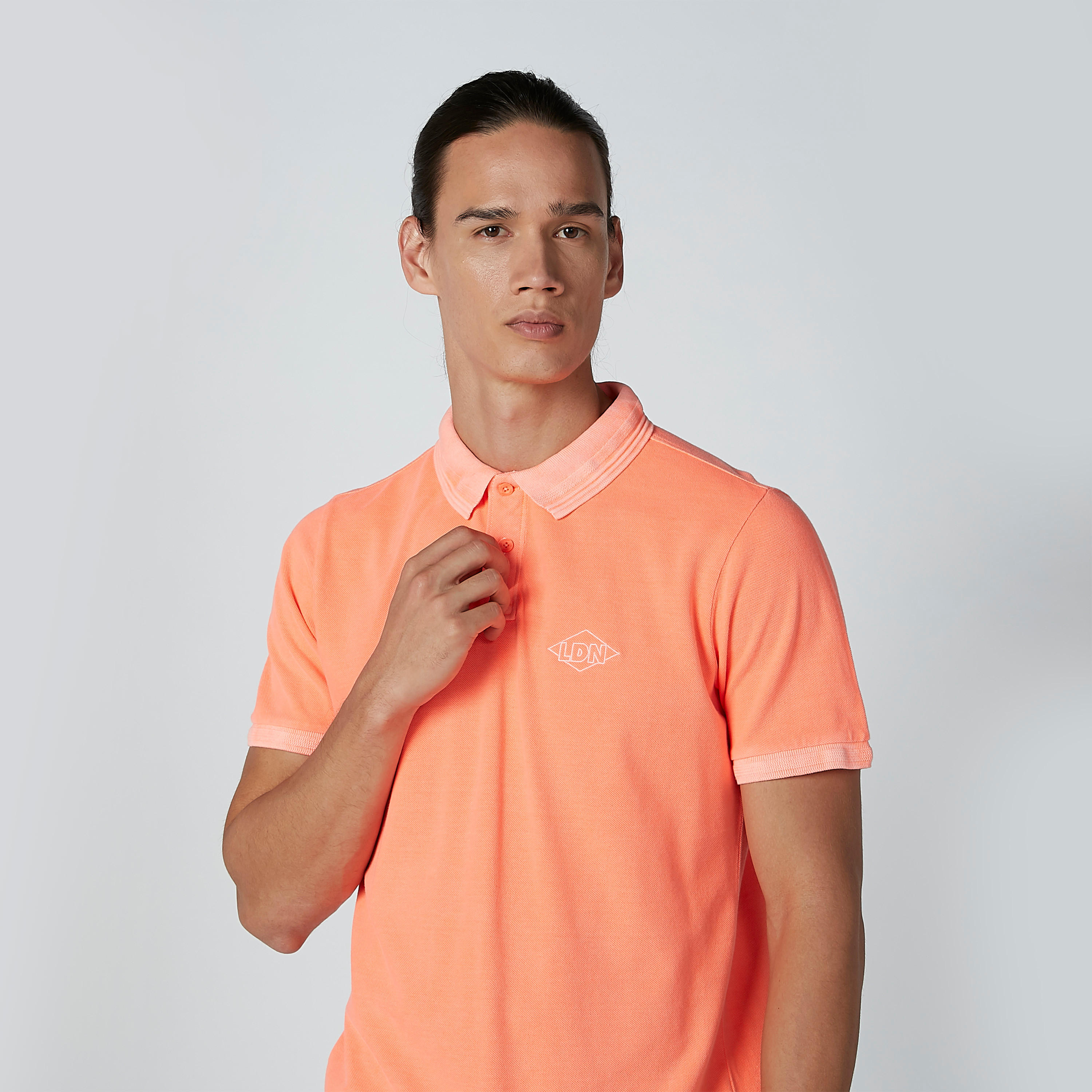تيشيرت سادة بياقة بولو وأكمام قصيرة-men-clothing-tshirtsandpolos-polos-image-4