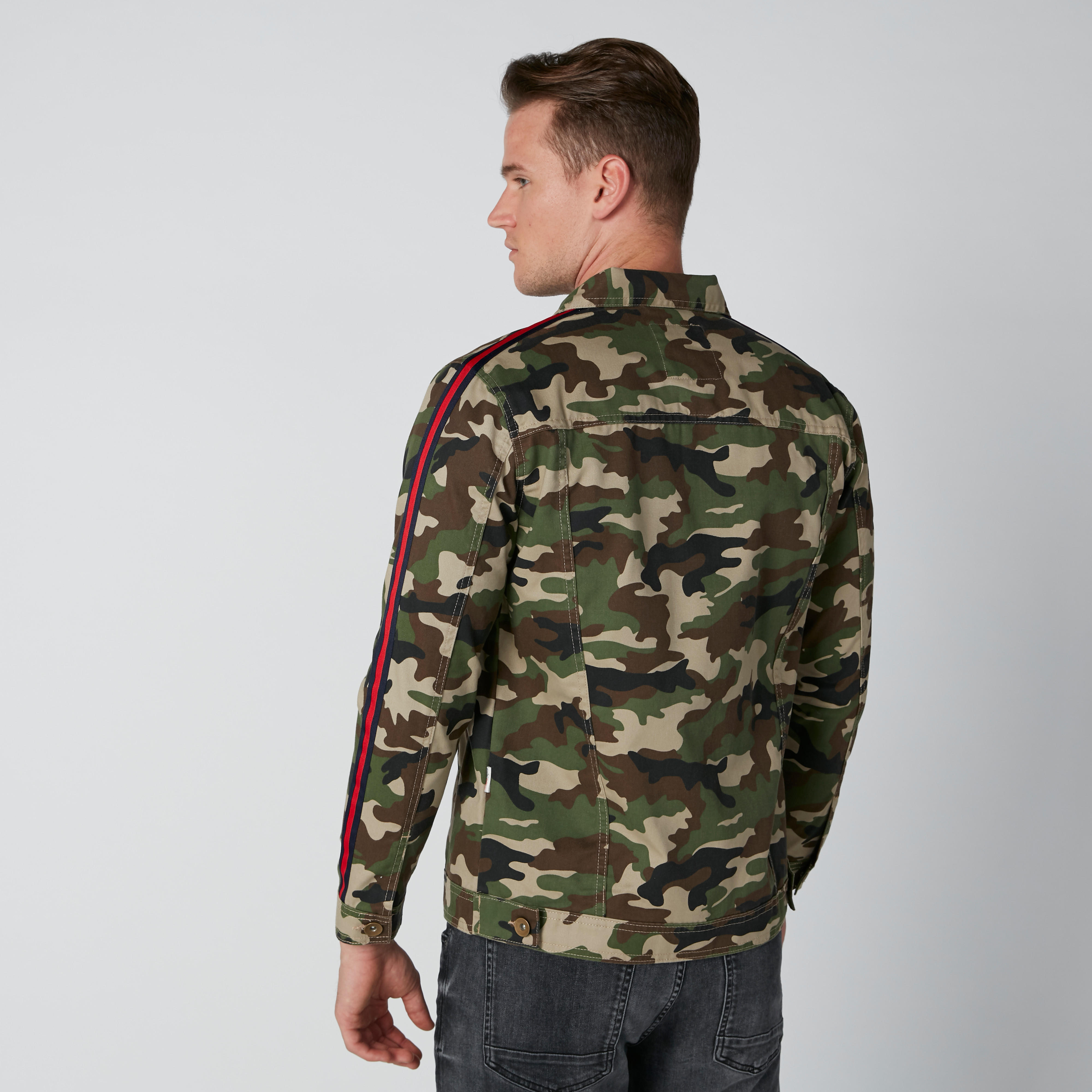 Sustainable Camouflage Printed Denim Jacket with Tape Detail-men-clothing-jacketsandblazers-jackets-image-4