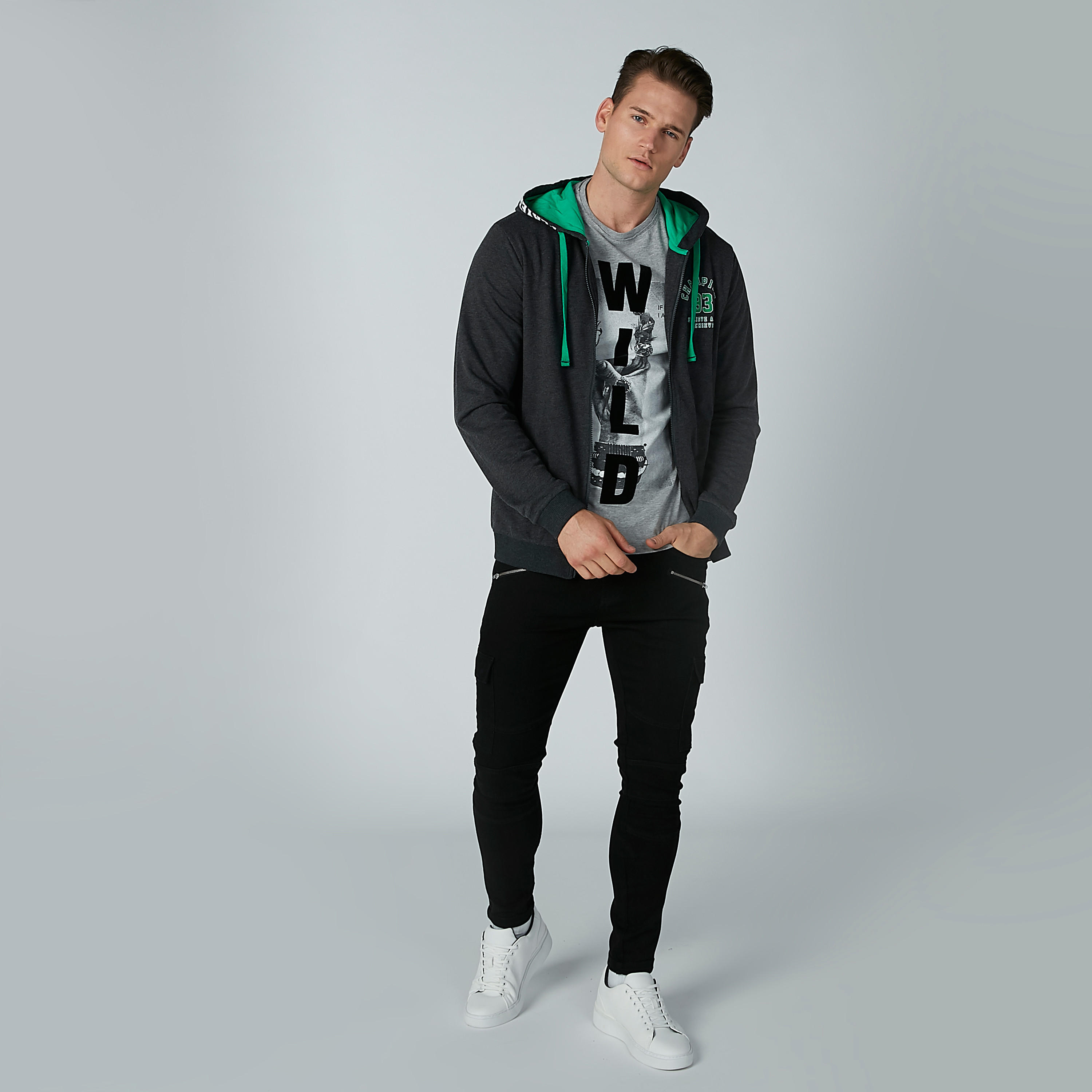 Lee Cooper Printed T-shirt with Round Neck and Short Sleeves-men-clothing-tshirtsandpolos-tshirts-image-2