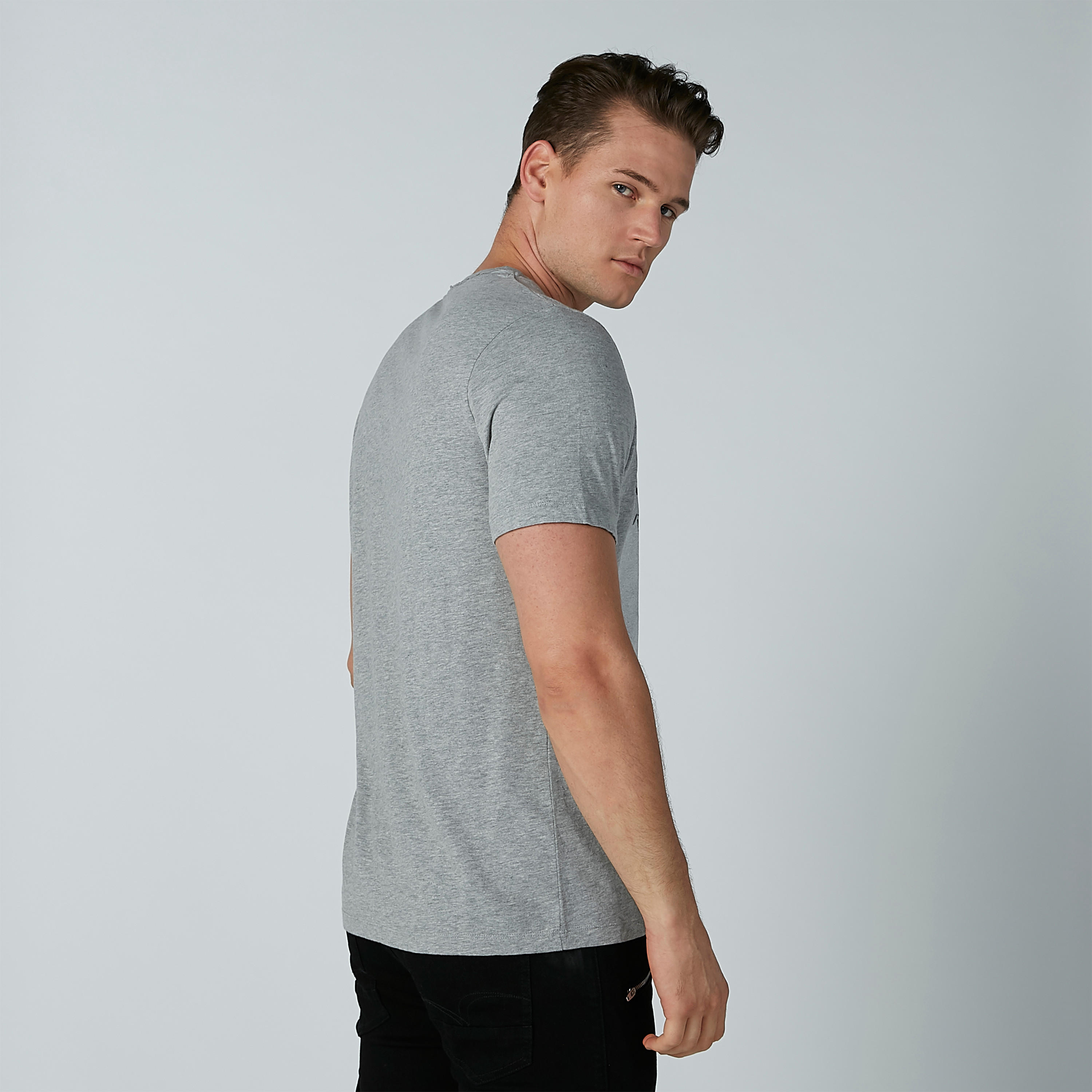 Lee Cooper Printed T-shirt with Round Neck and Short Sleeves-men-clothing-tshirtsandpolos-tshirts-image-3