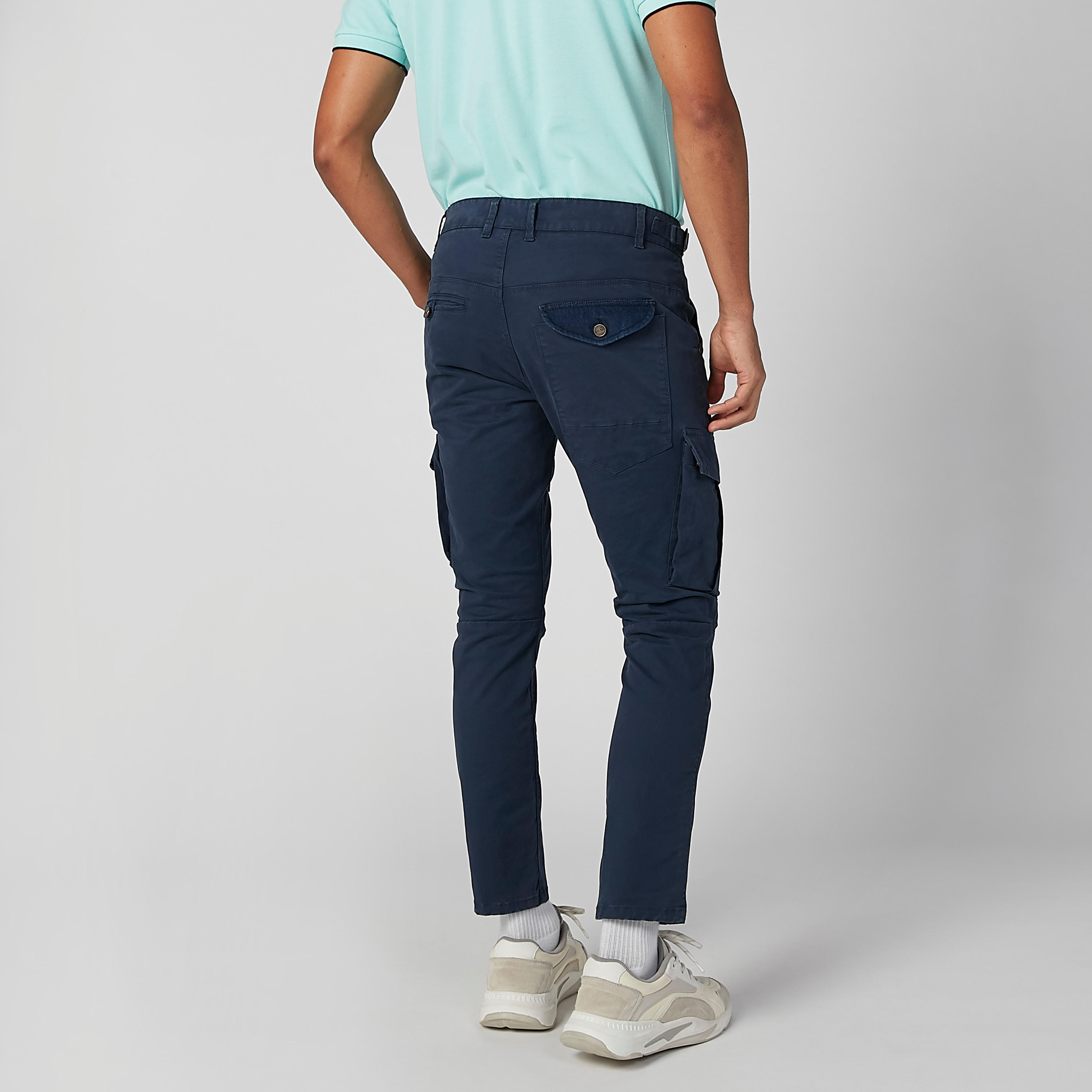 بنطلون رياضي مستدام سادة طويل بجيوب من لي كوبر-men-clothing-bottoms-trousersandchinos-trousers-image-5