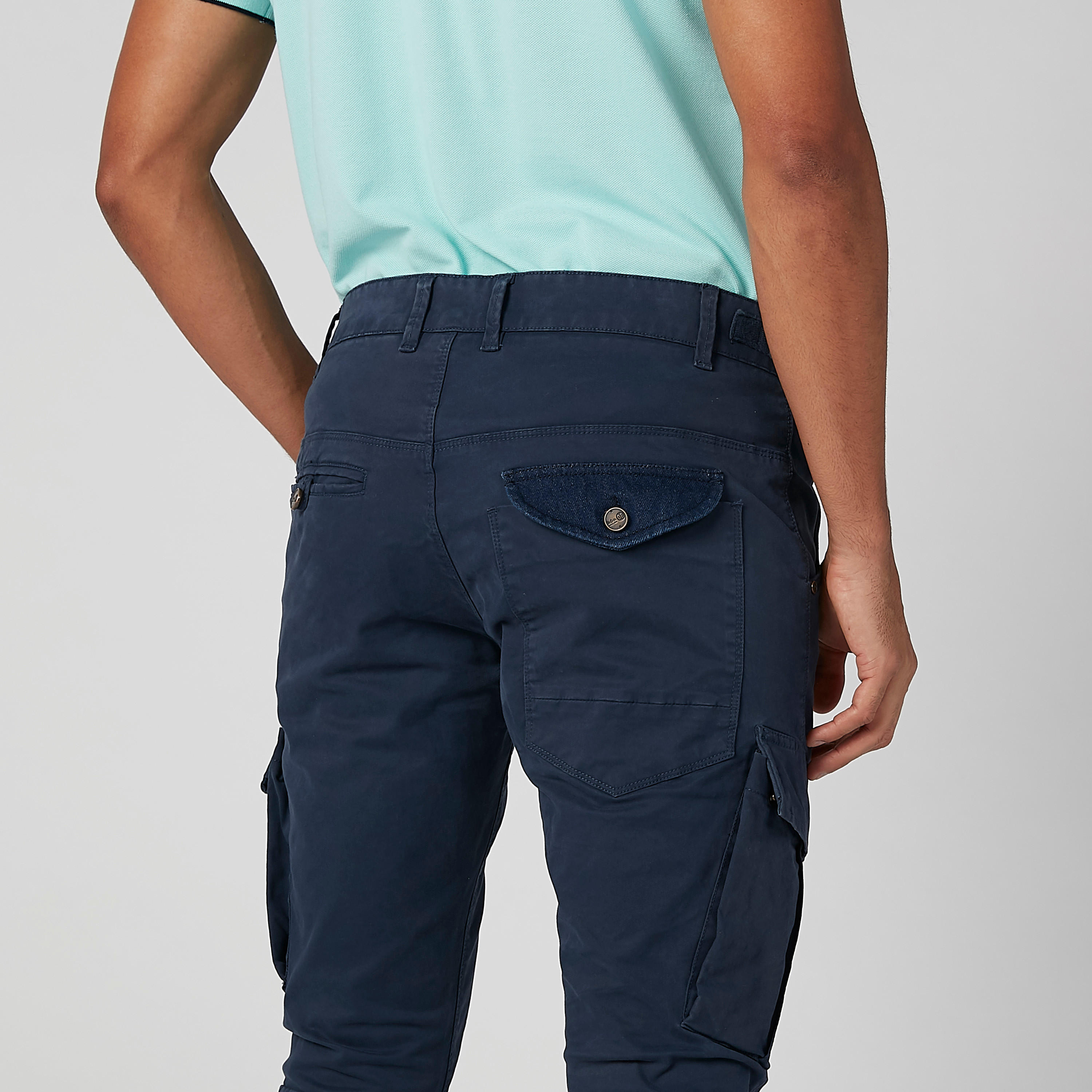 بنطلون رياضي مستدام سادة طويل بجيوب من لي كوبر-men-clothing-bottoms-trousersandchinos-trousers-image-6
