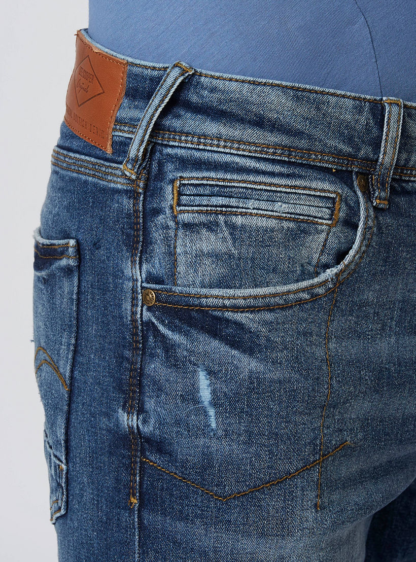 بنطلون جينز مستدام ممزّق بخصر متوسط الارتفاع وجيوب -men-clothing-bottoms-jeans-image-5