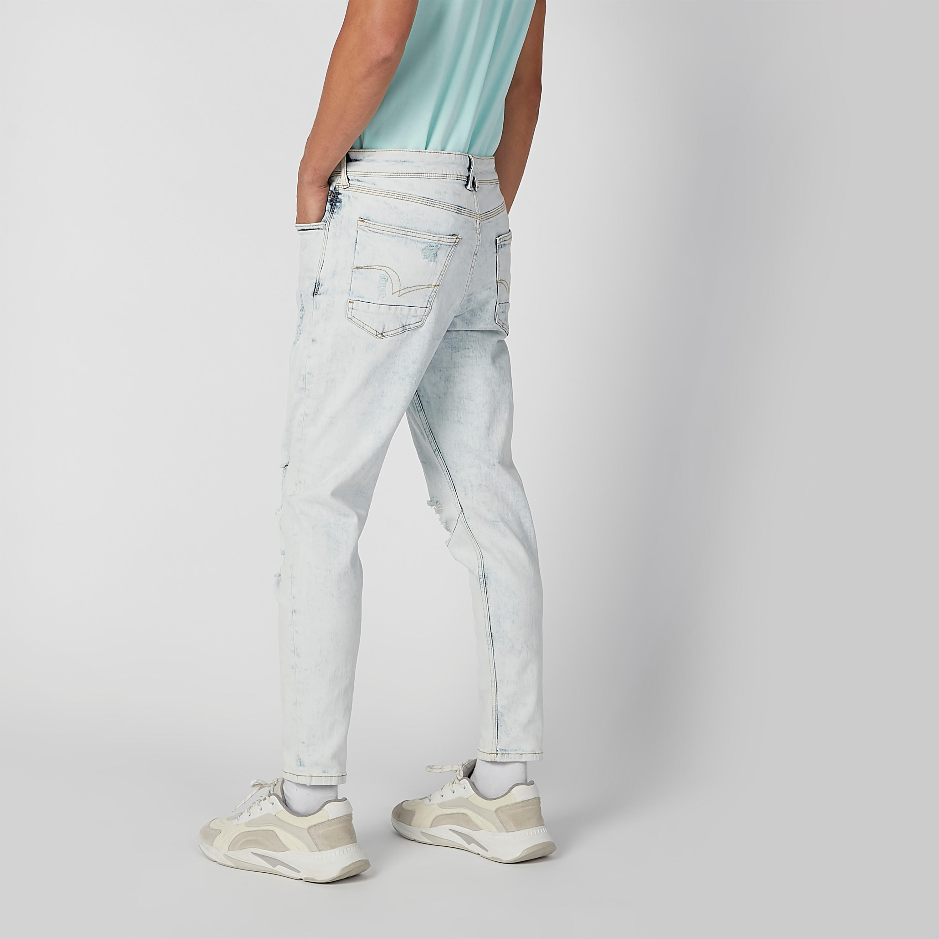 بنطلون جينز  مستدام ممزّق بخصر متوسط الارتفاع وجيوب -men-clothing-bottoms-jeans-image-5