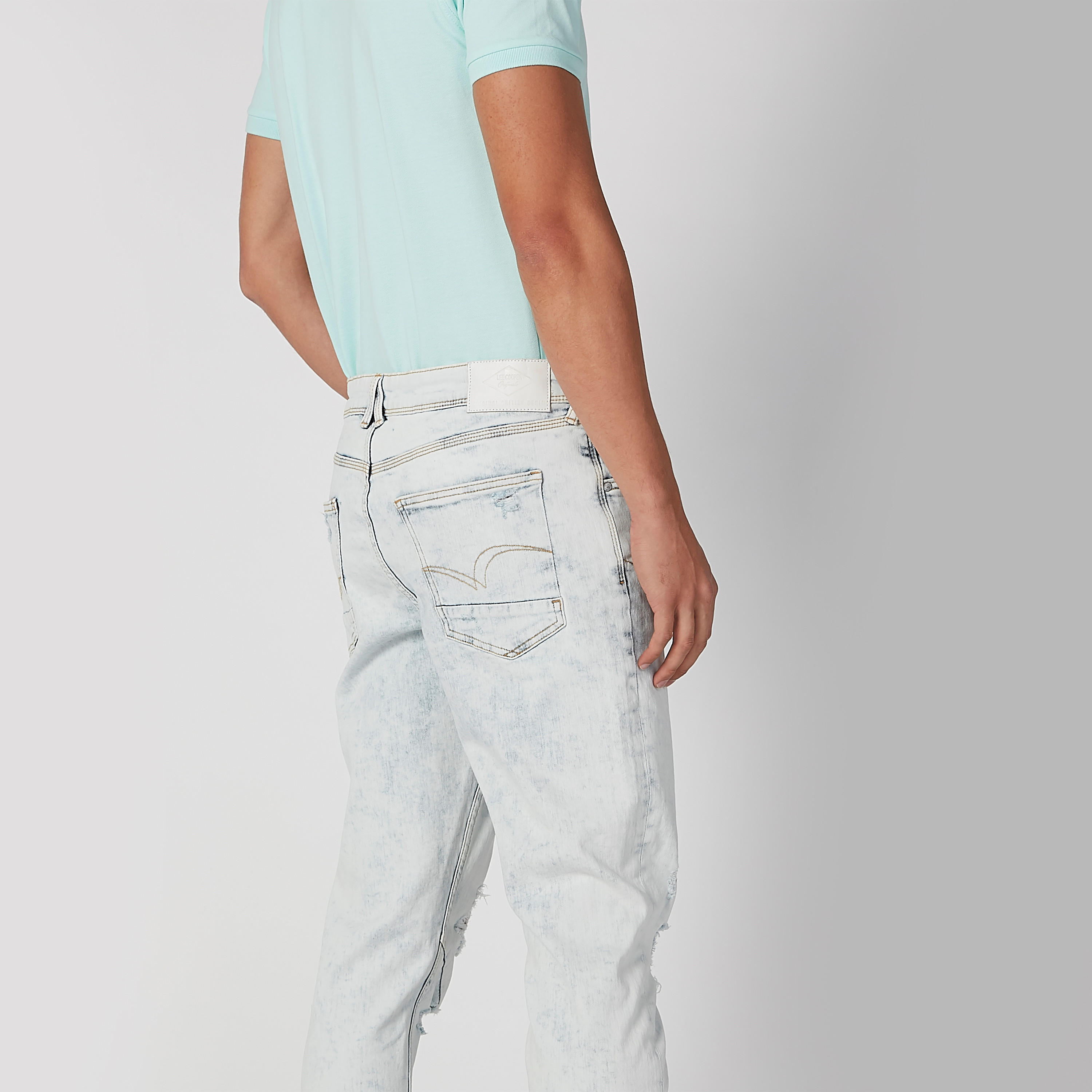 بنطلون جينز  مستدام ممزّق بخصر متوسط الارتفاع وجيوب -men-clothing-bottoms-jeans-image-6