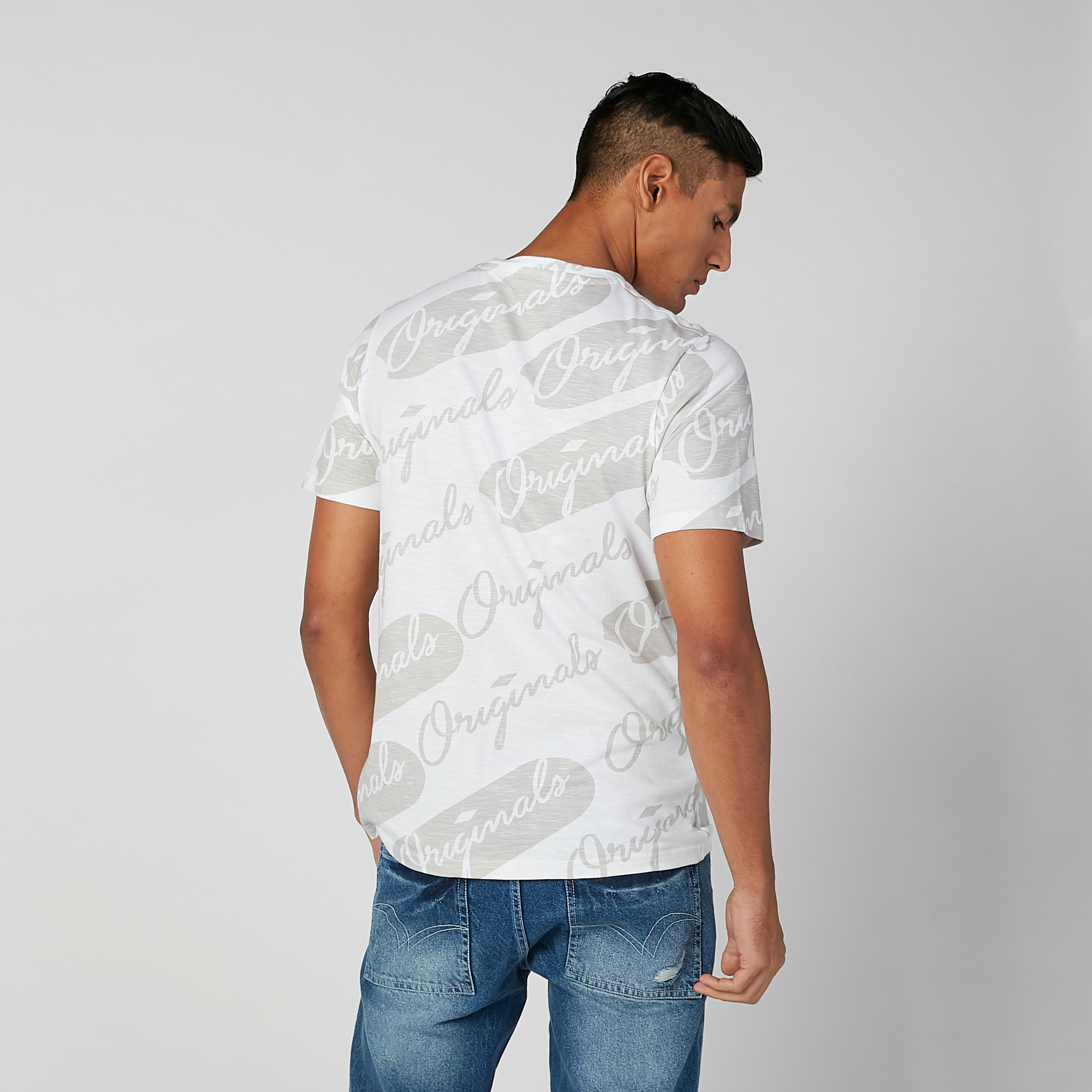 Sustainable Printed T-shirt with Crew Neck and Short Sleeves-men-clothing-tshirtsandpolos-tshirts-image-3