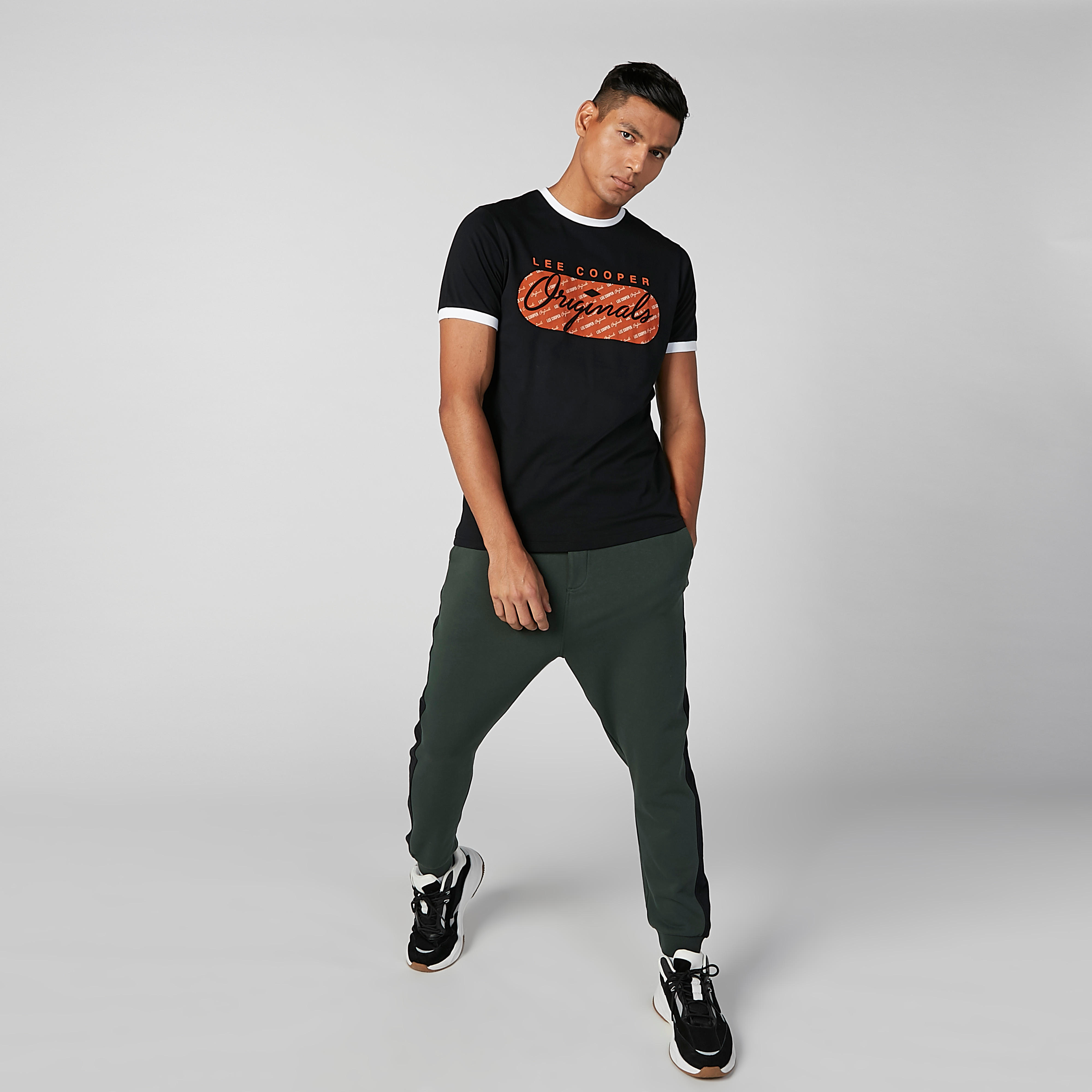 Sustainable Lee Cooper Printed T-shirt with Round Neck-men-clothing-tshirtsandpolos-tshirts-image-1