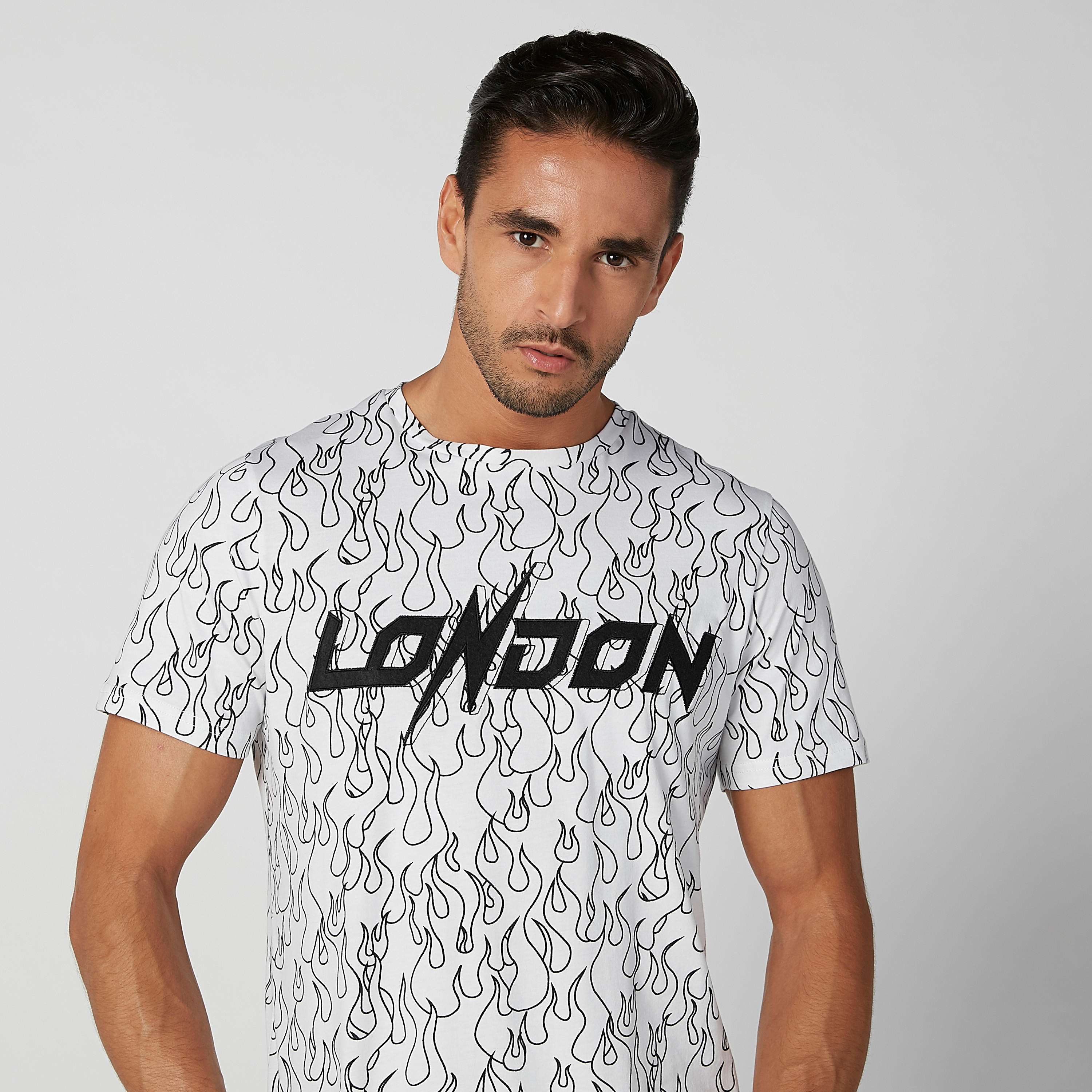 Sustainable Printed T-shirt with Crew Neck and Short Sleeves-men-clothing-tshirtsandpolos-tshirts-image-7