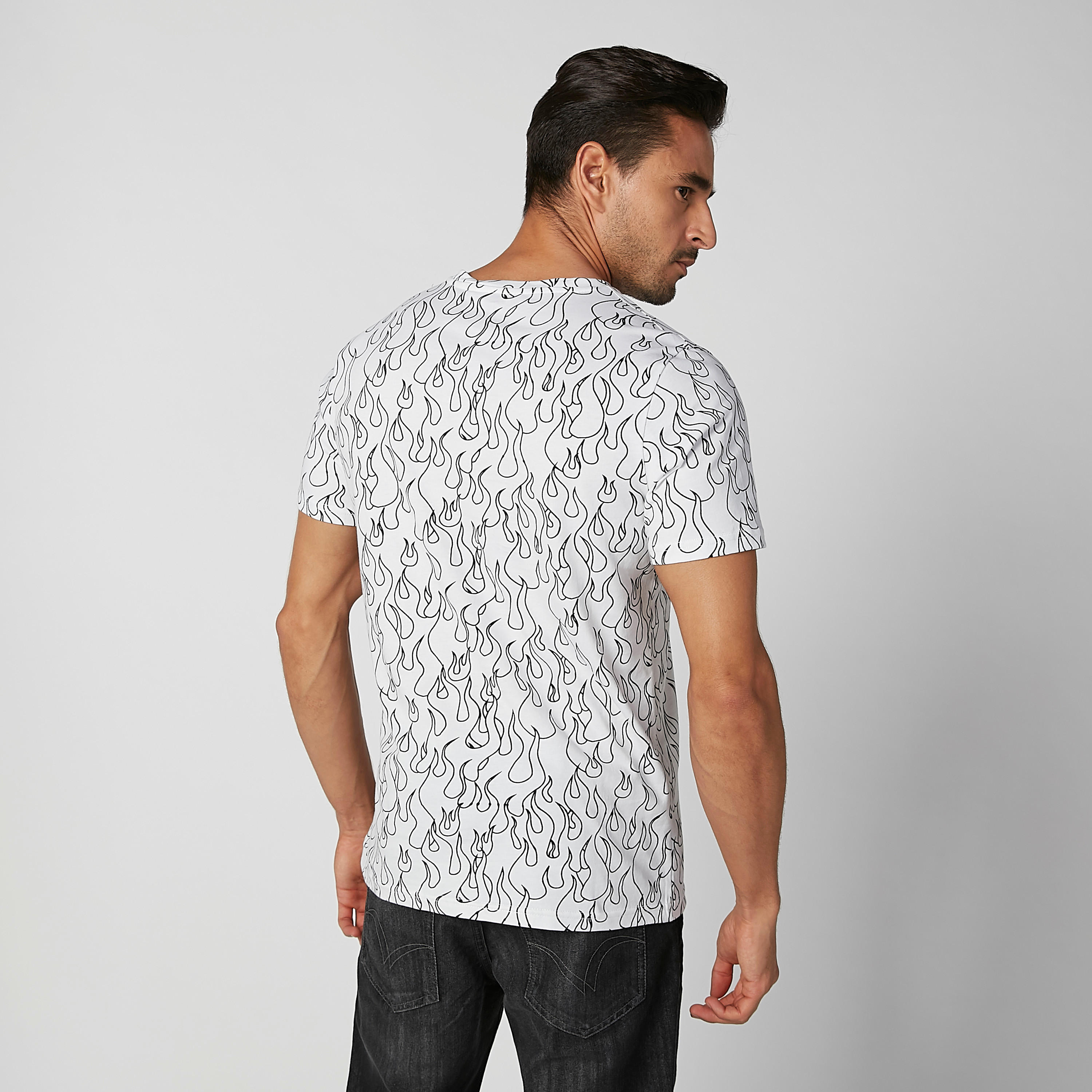 Sustainable Printed T-shirt with Crew Neck and Short Sleeves-men-clothing-tshirtsandpolos-tshirts-image-8