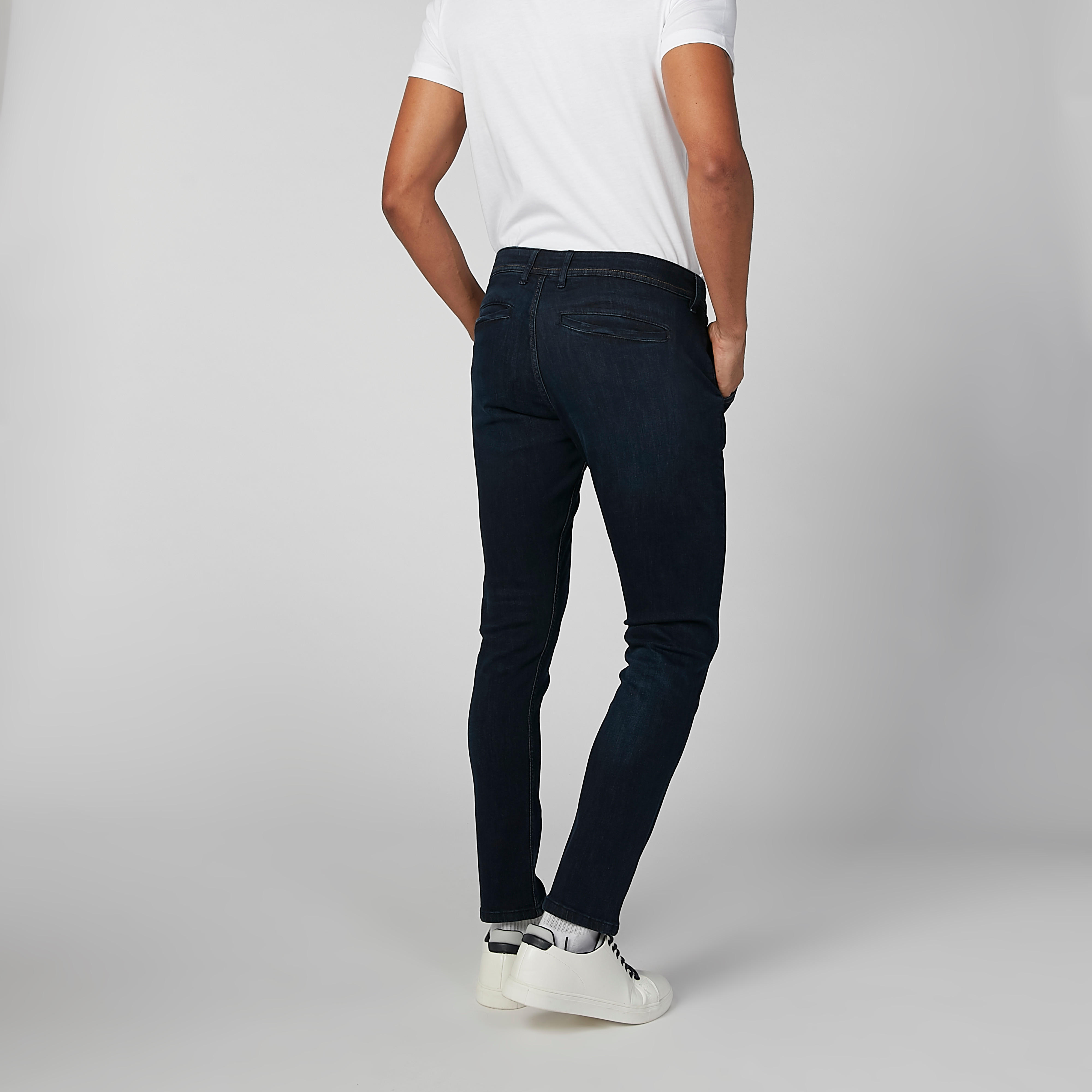 بنطلون جينز مستدام سادة بخصر متوسط الارتفاع وجيوب-men-clothing-bottoms-jeans-image-5