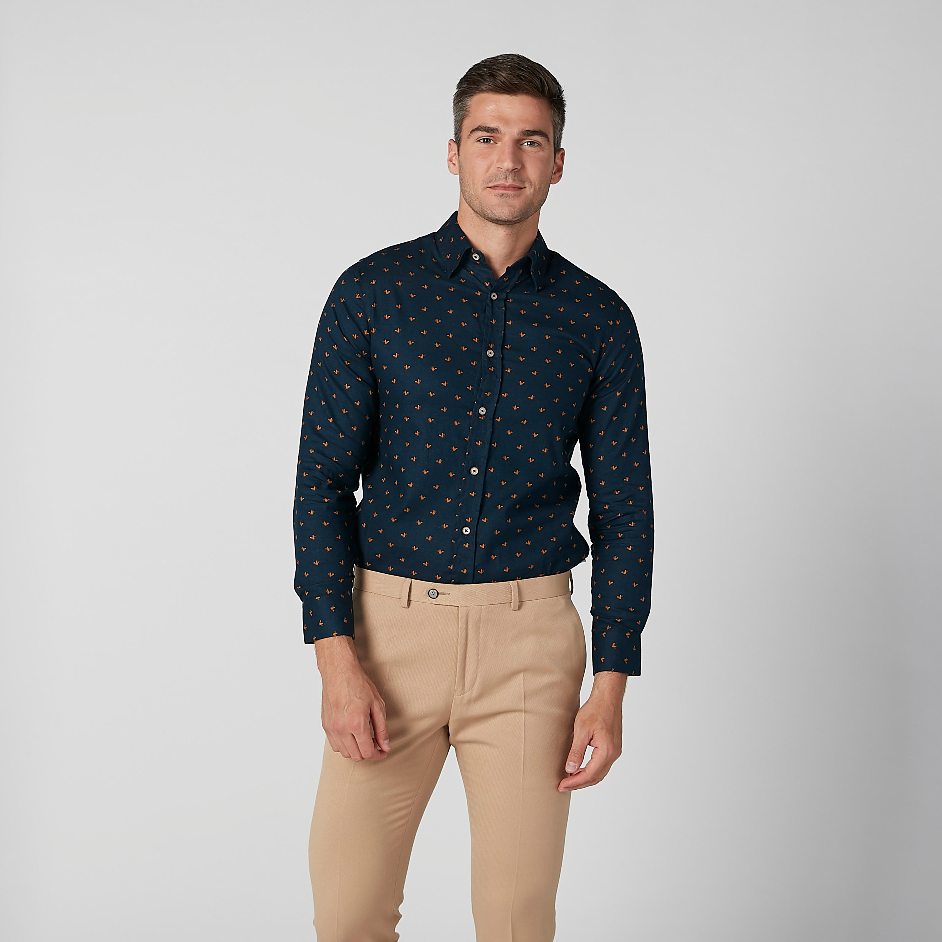 قميص مستدام بأكمام طويلة وأزرار وطبعات -men-clothing-shirts-image-3