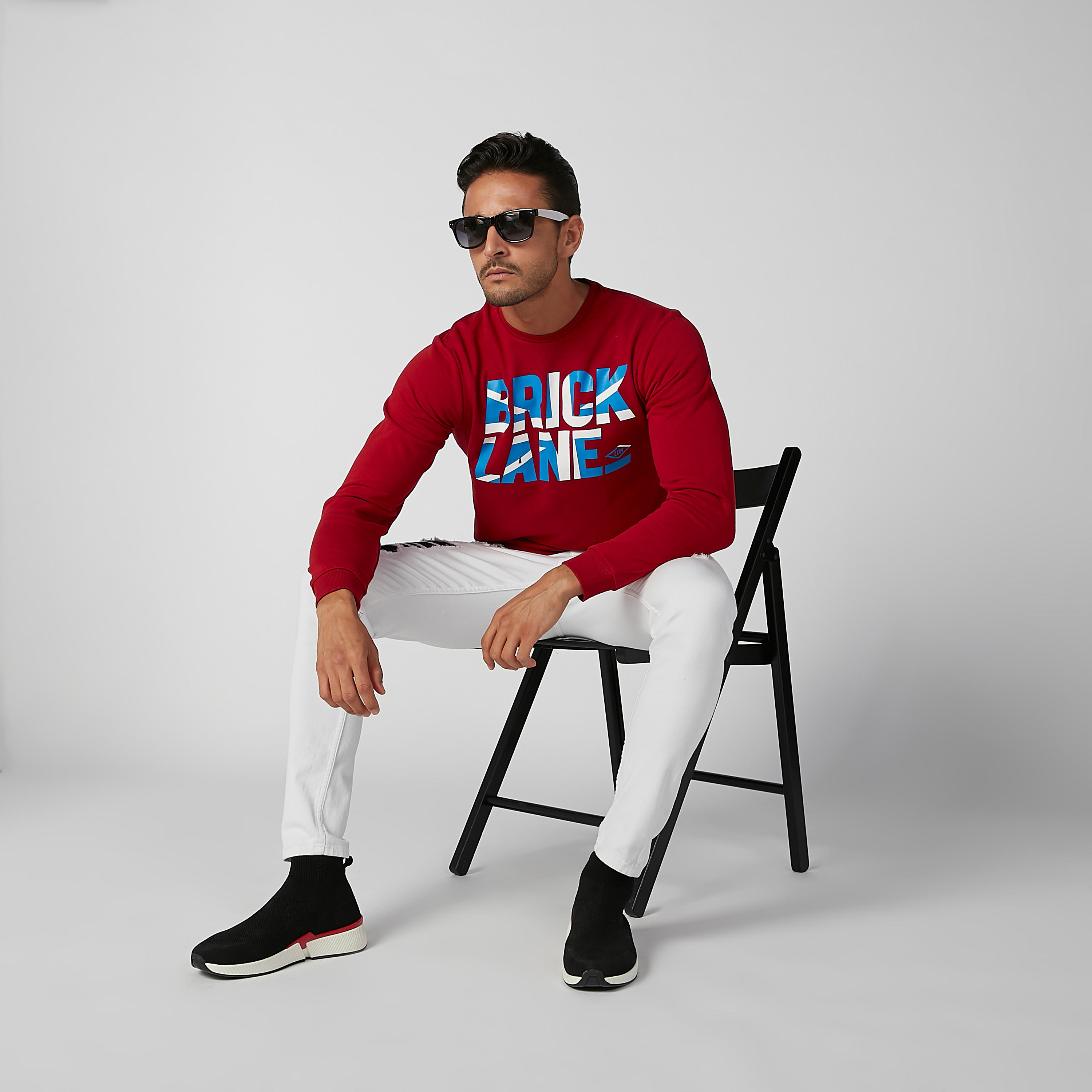 سويت شيرت مستدام بياقة ضيّقة وأكمام طويلة من لي كوبر-men-winterwear-hoodiesandsweatshirts-image-2