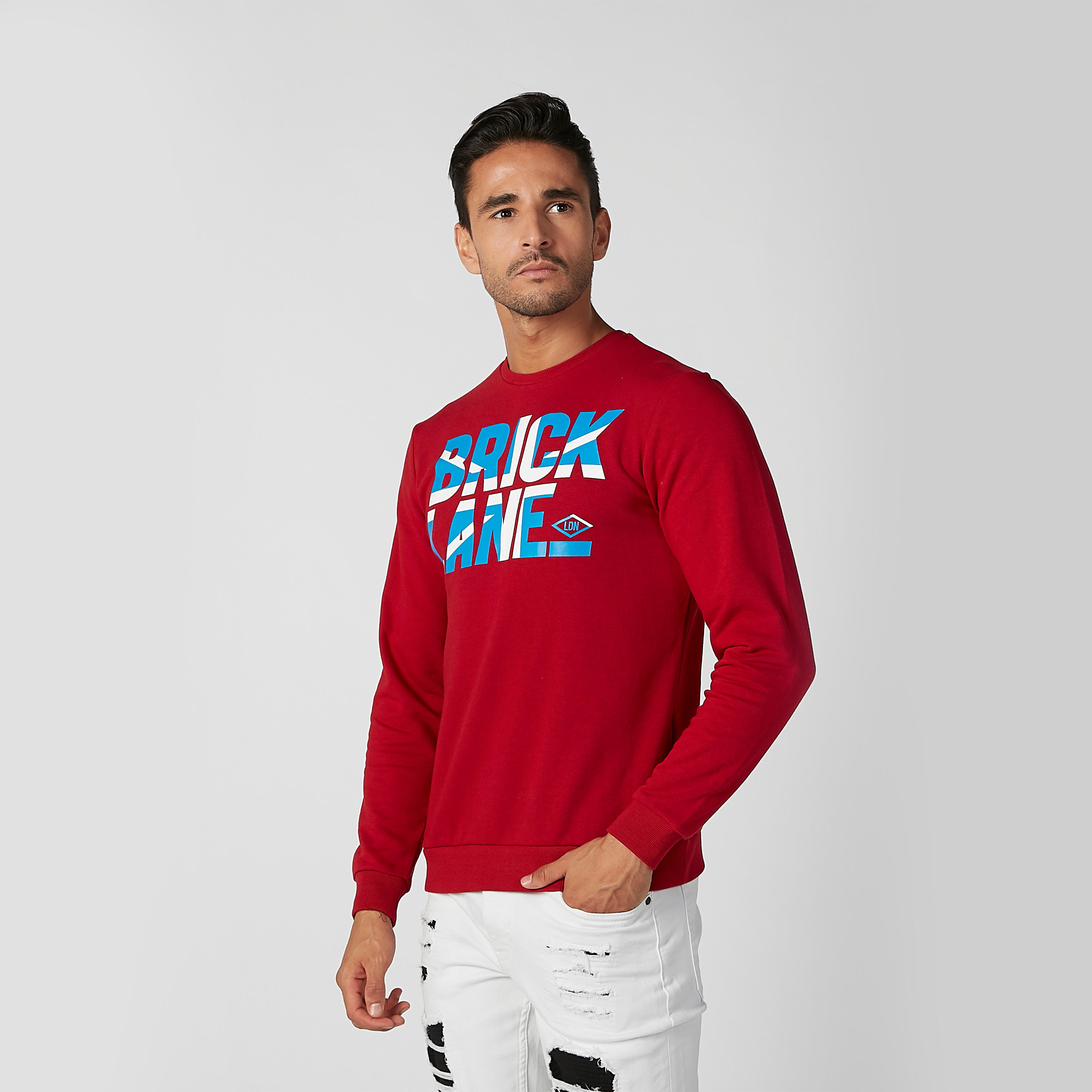 سويت شيرت مستدام بياقة ضيّقة وأكمام طويلة من لي كوبر-men-winterwear-hoodiesandsweatshirts-image-5