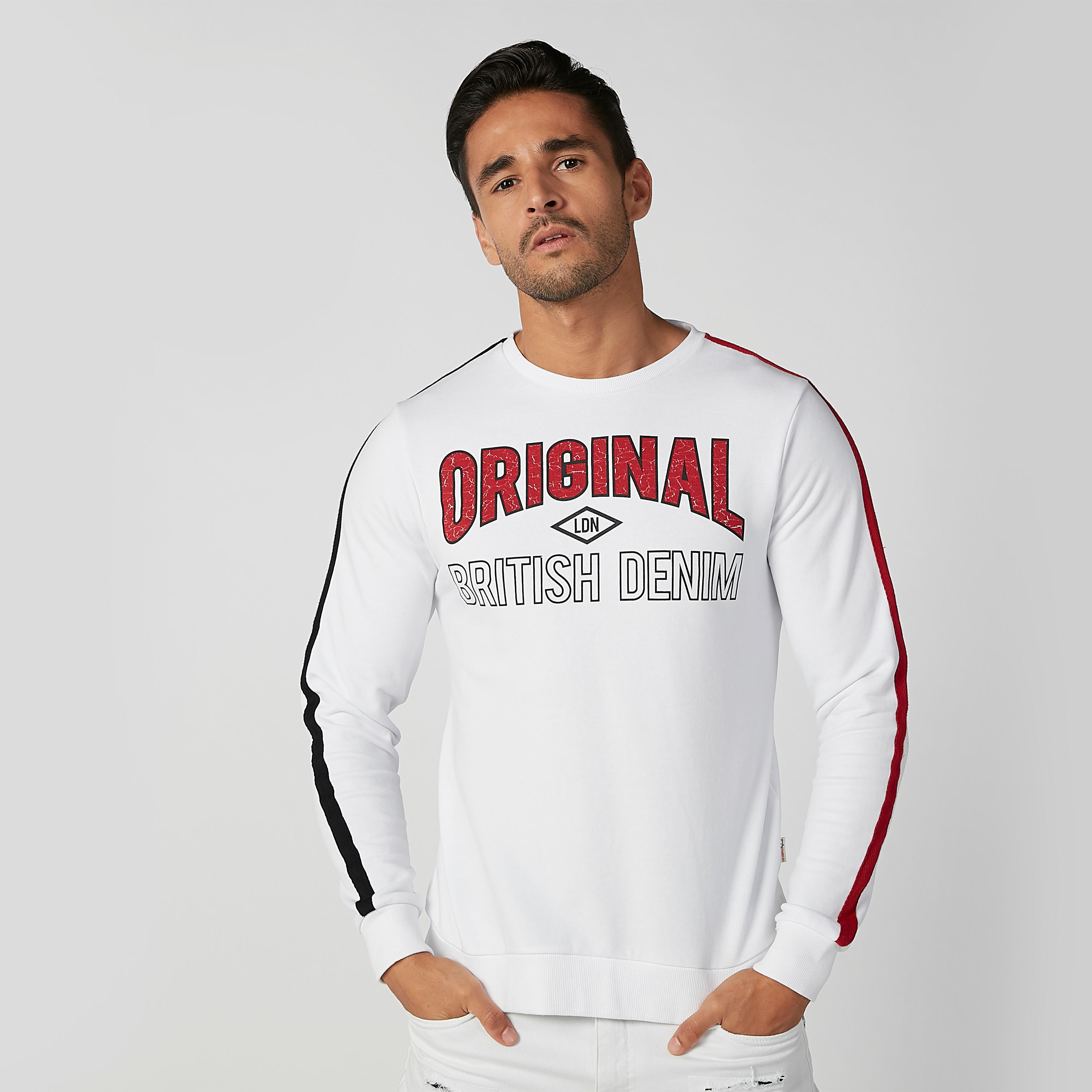 سويت شيرت مستدام بياقة ضيّقة وأكمام طويلة من لي كوبر-men-winterwear-hoodiesandsweatshirts-image-1