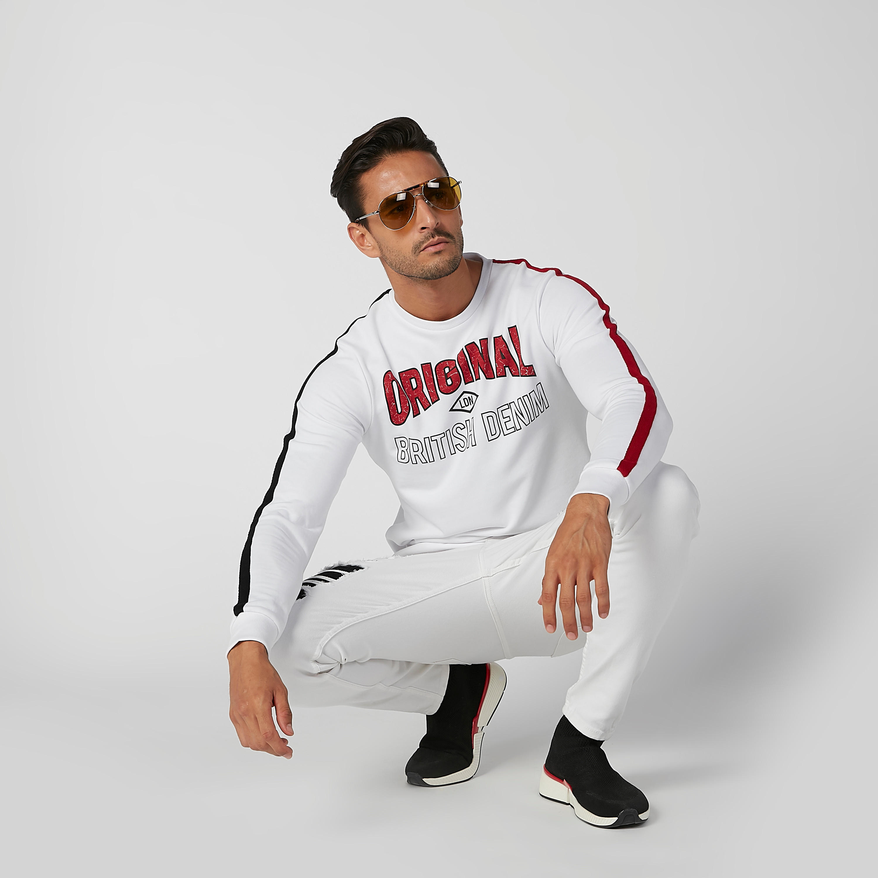 سويت شيرت مستدام بياقة ضيّقة وأكمام طويلة من لي كوبر-men-winterwear-hoodiesandsweatshirts-image-2