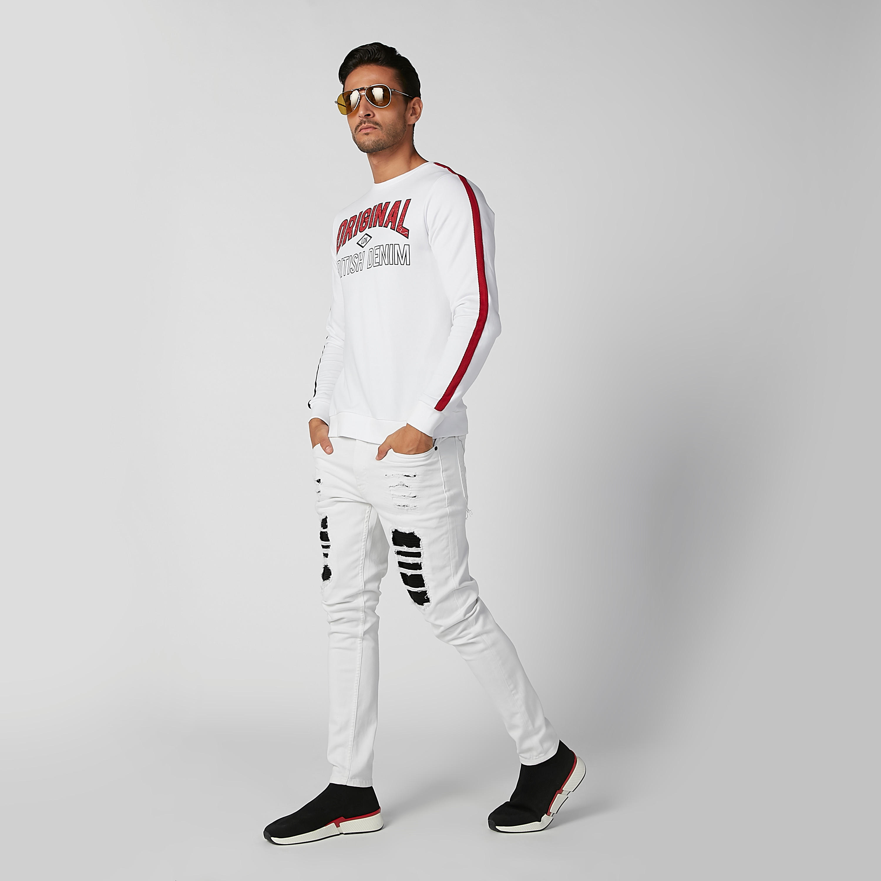 سويت شيرت مستدام بياقة ضيّقة وأكمام طويلة من لي كوبر-men-winterwear-hoodiesandsweatshirts-image-4